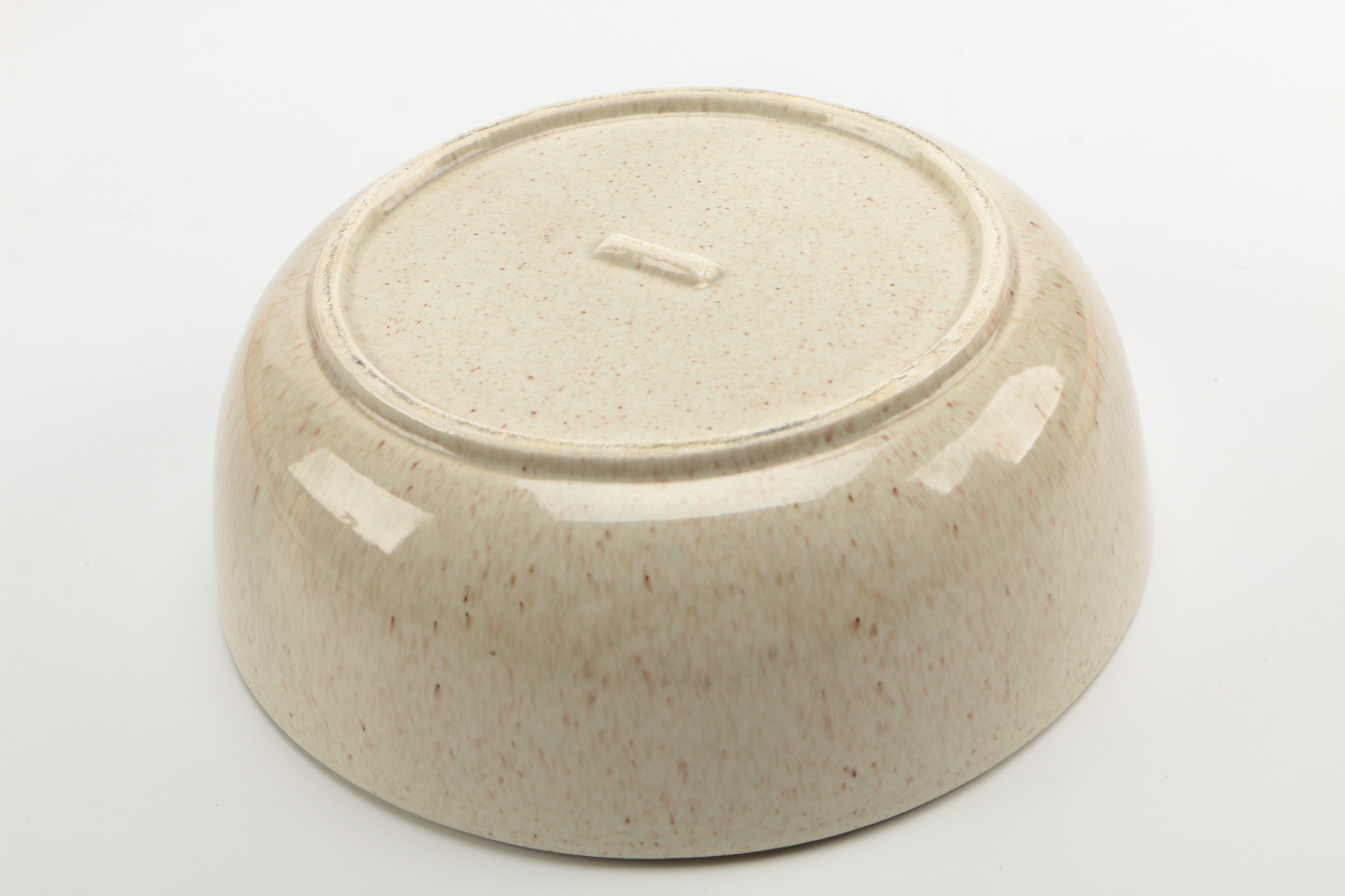 Mid Century Valley Vista California Pottery Lazy Susan Set