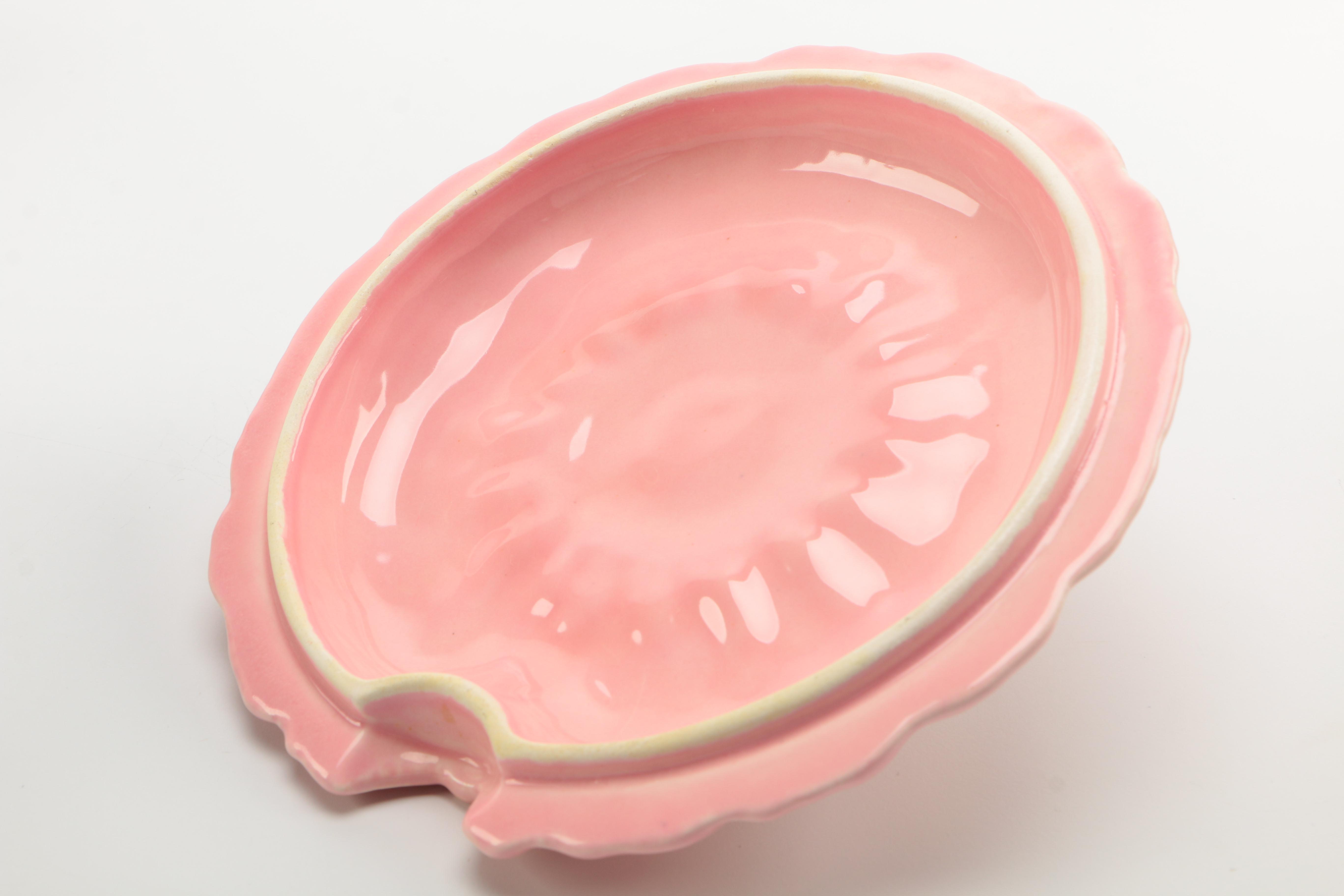 Mid Century Valley Vista California Pottery Lazy Susan Set