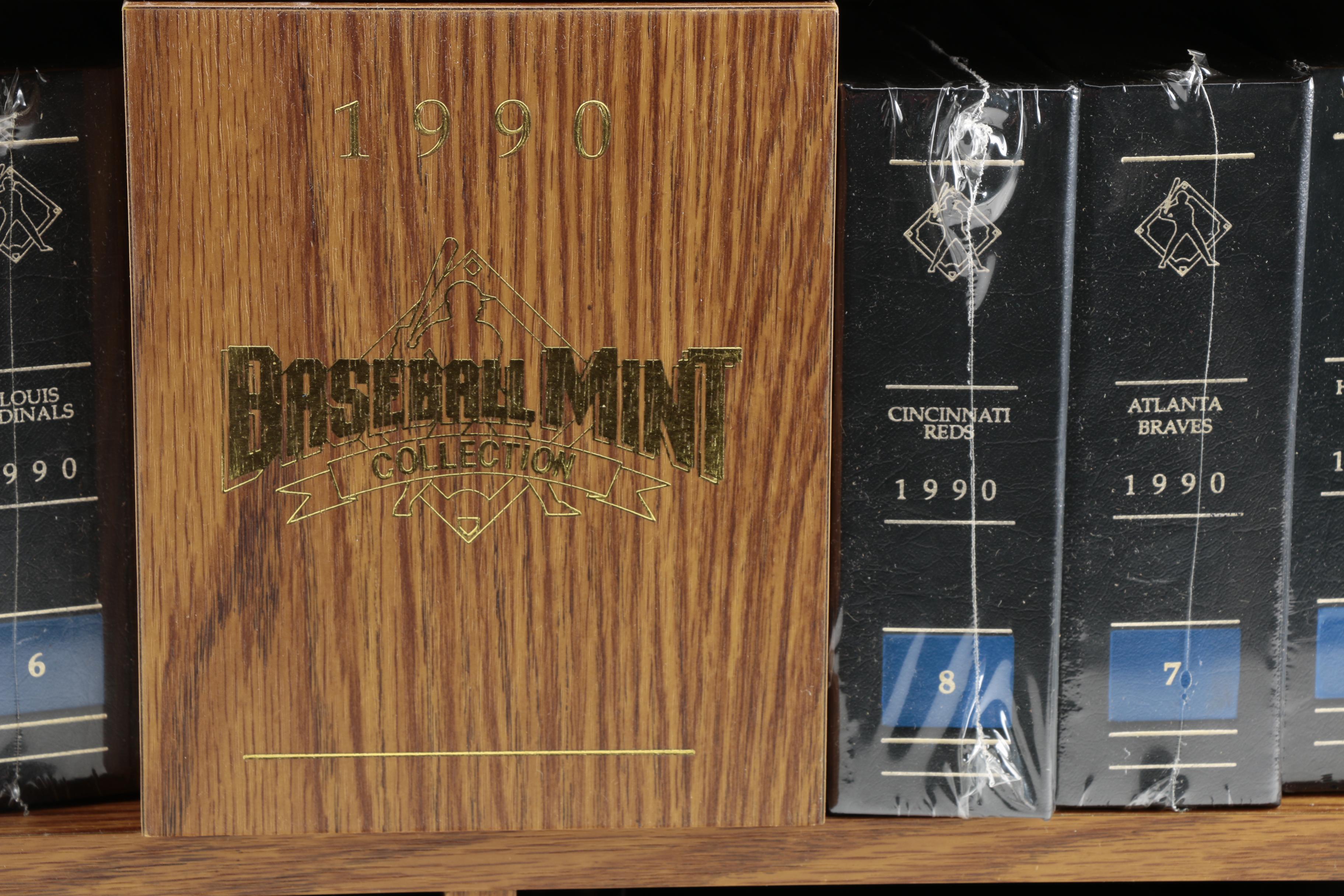 The Baseball Mint Collection by Topps 1990 Team Card Sets in Wooden Case