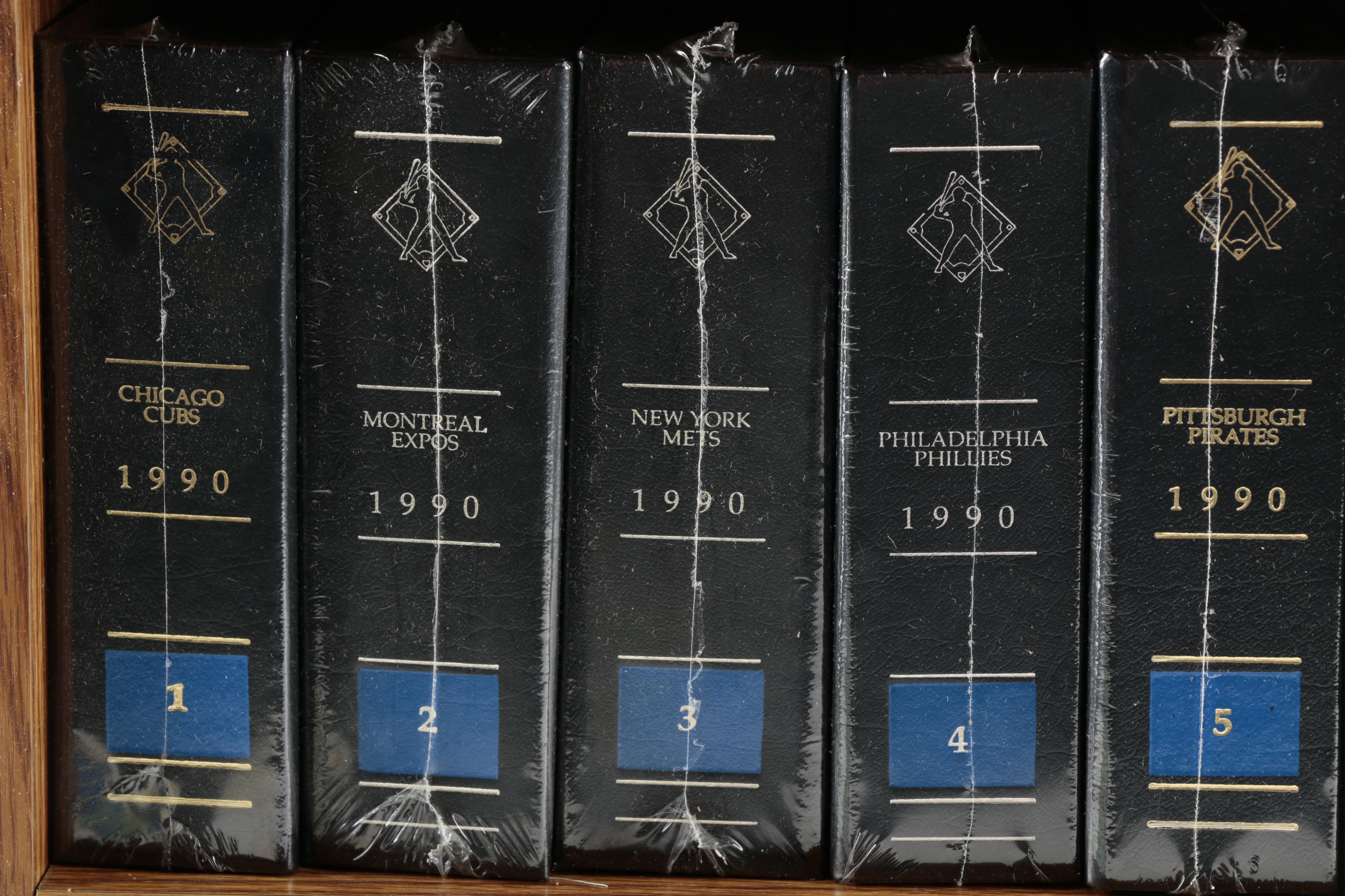 The Baseball Mint Collection by Topps 1990 Team Card Sets in Wooden Case