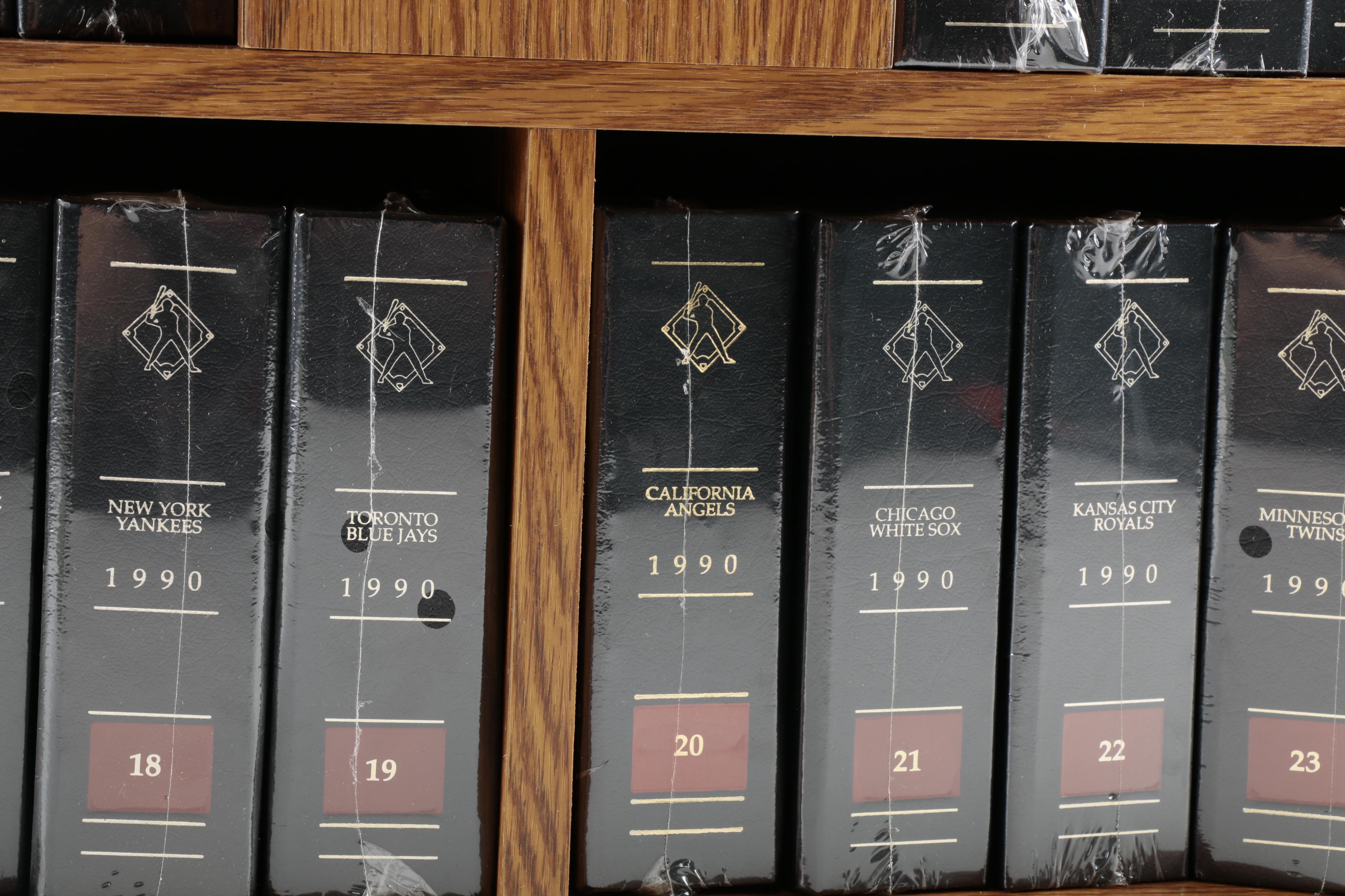 The Baseball Mint Collection by Topps 1990 Team Card Sets in Wooden Case