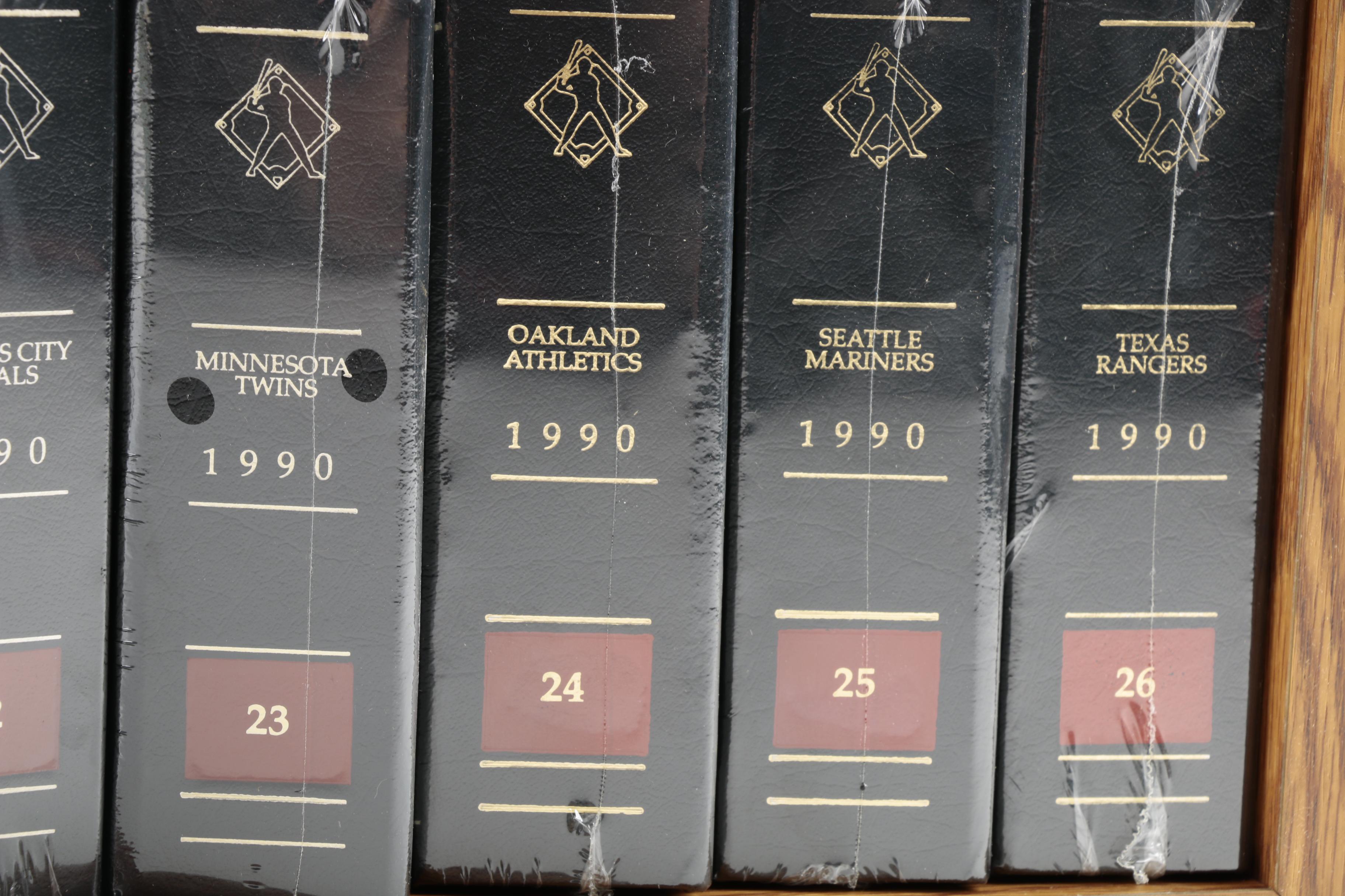 The Baseball Mint Collection by Topps 1990 Team Card Sets in Wooden Case