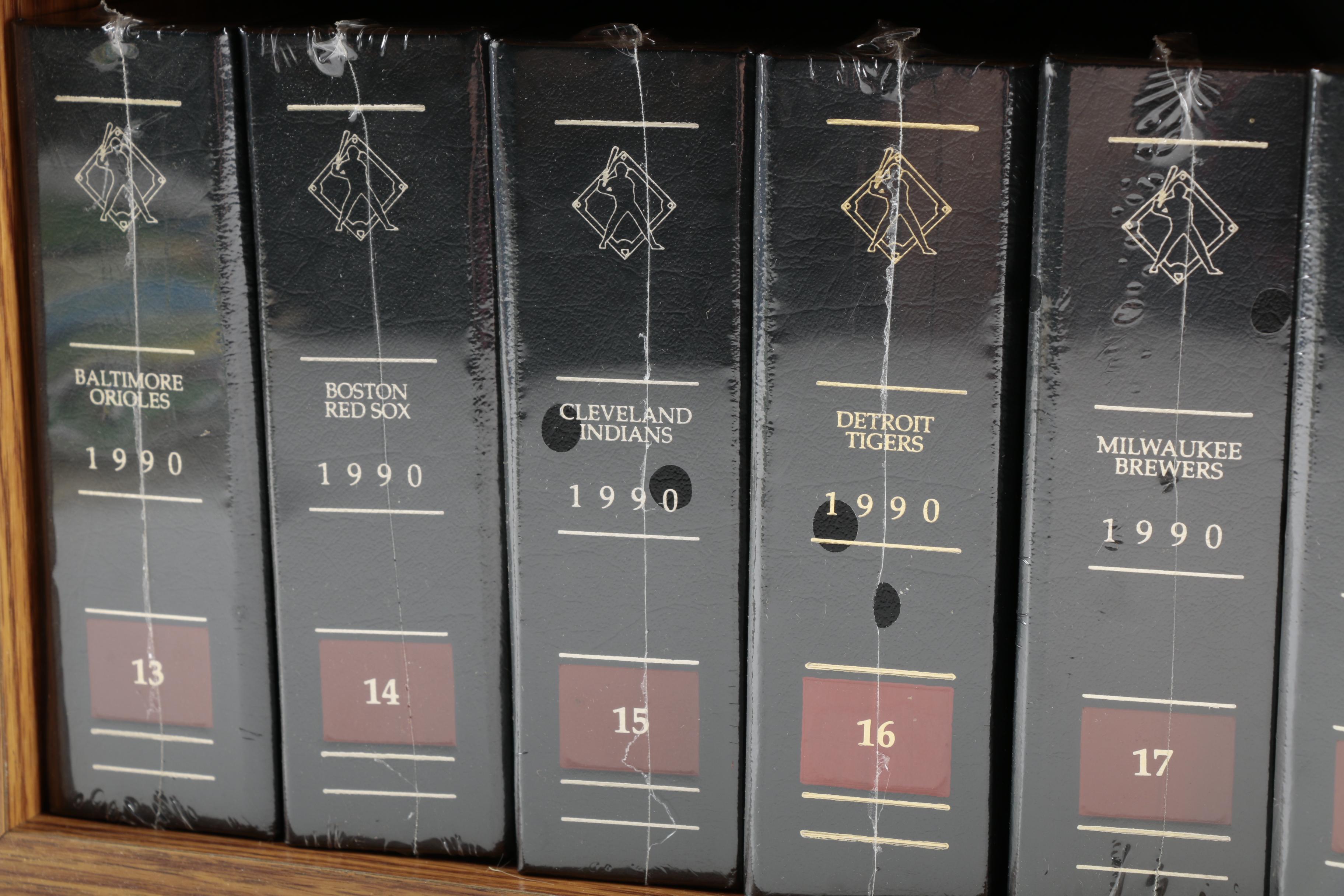 The Baseball Mint Collection by Topps 1990 Team Card Sets in Wooden Case