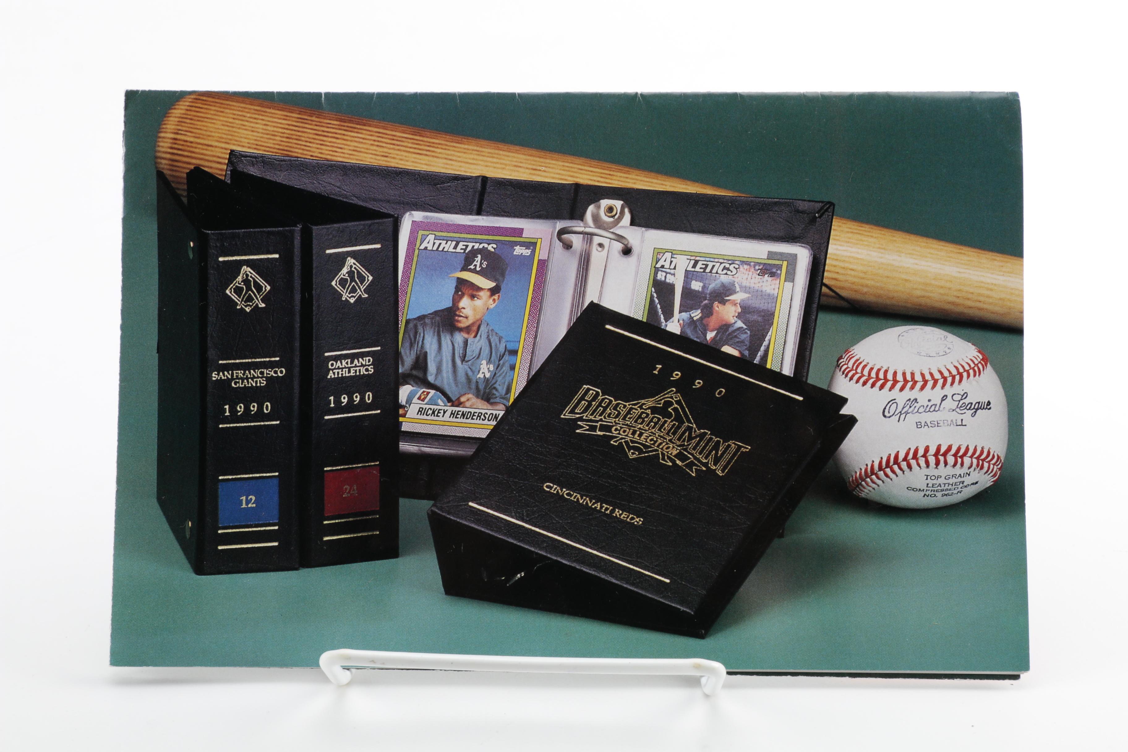 The Baseball Mint Collection by Topps 1990 Team Card Sets in Wooden Case