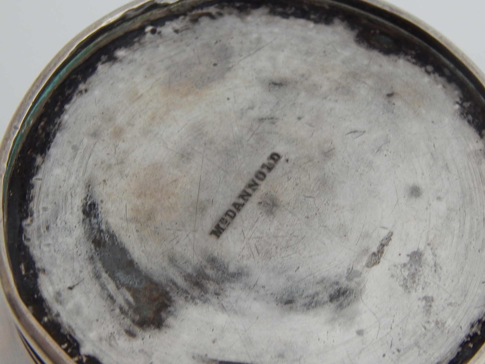 Antique McDannold Kentucky Coin Silver Mint Julep Cup