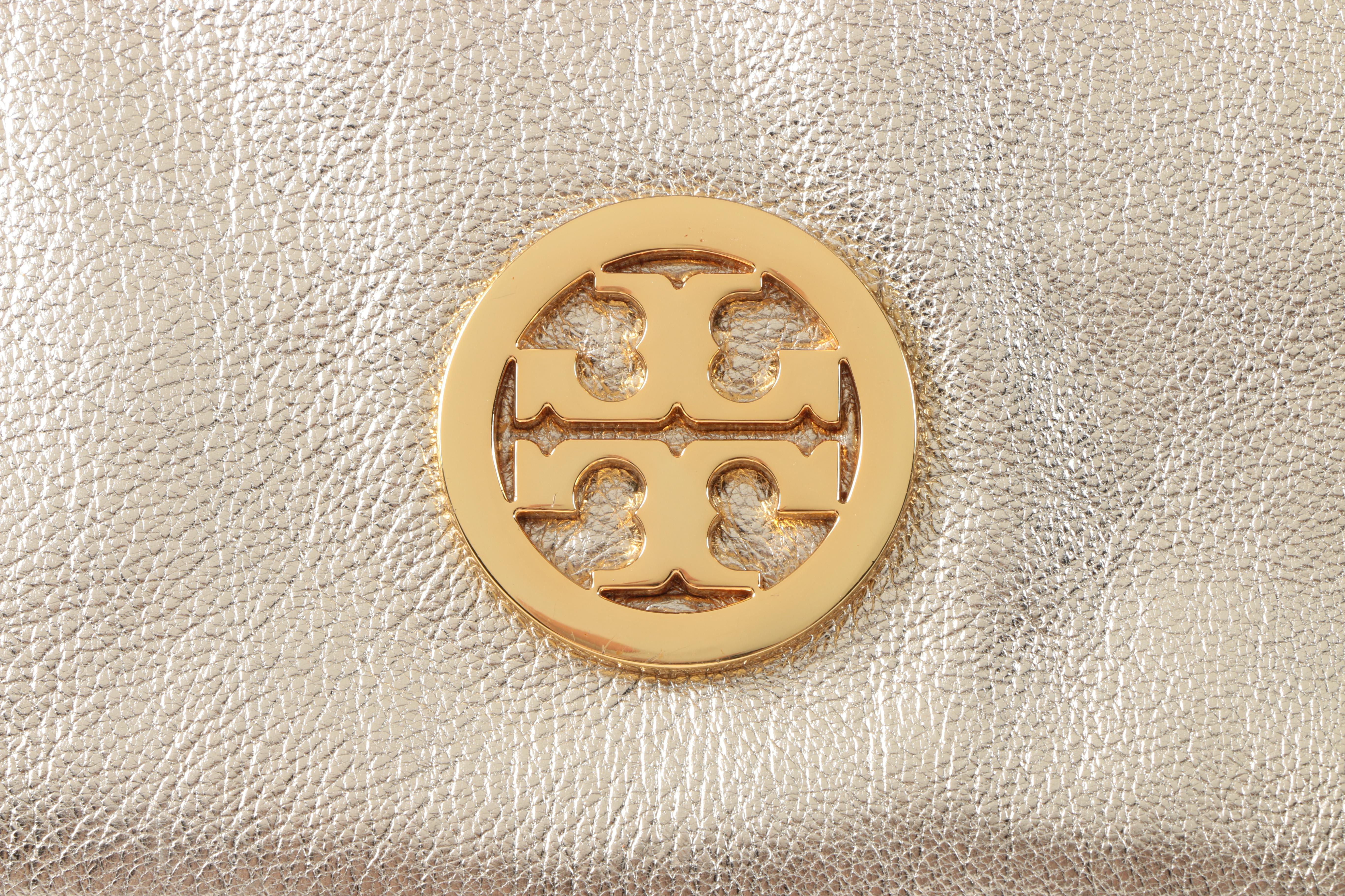 Metallic Leather Tory Burch Crossbody Bag