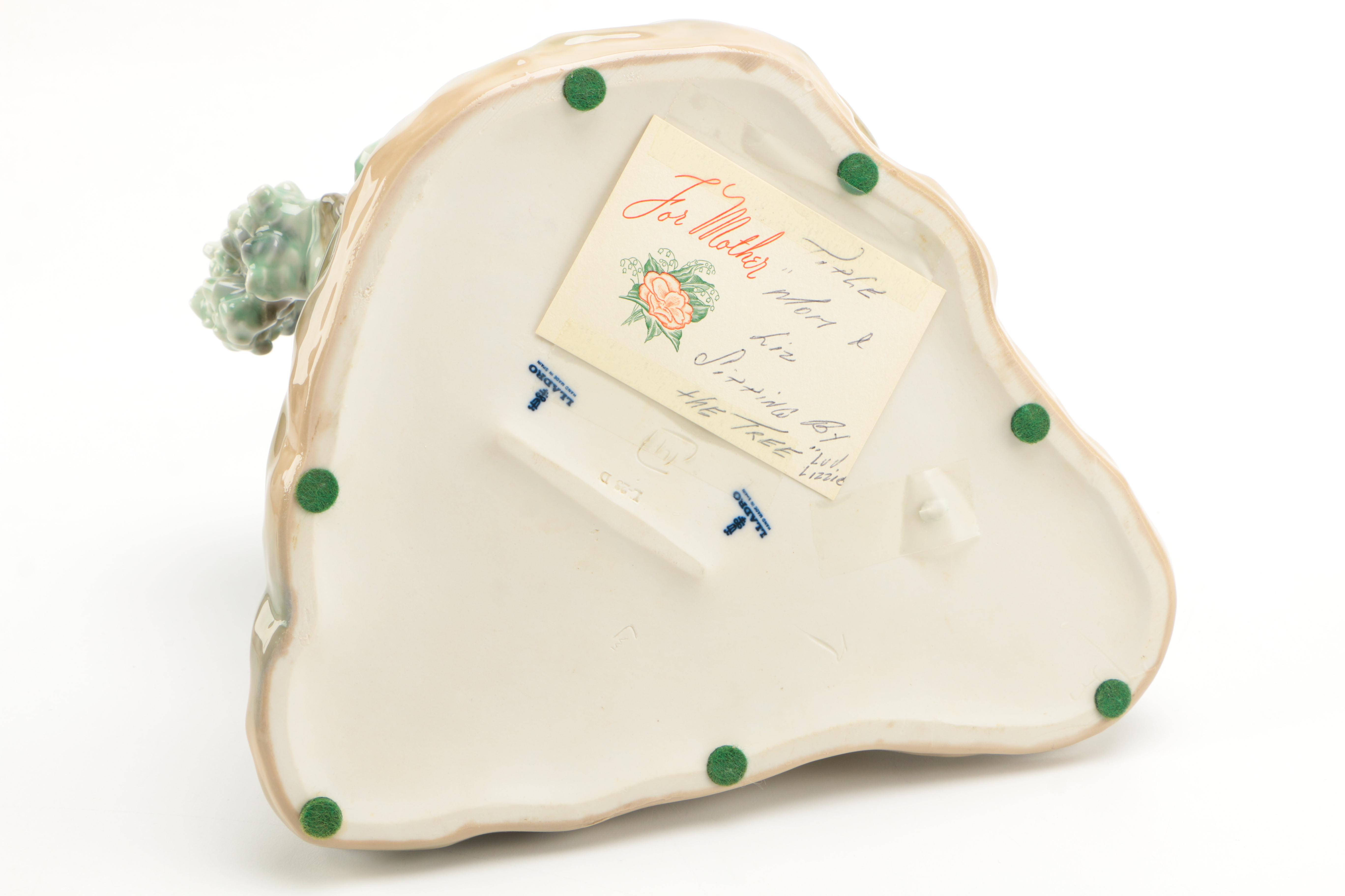 1980 Lladró "Woman and Girl Sleeping" Porcelain Figurine