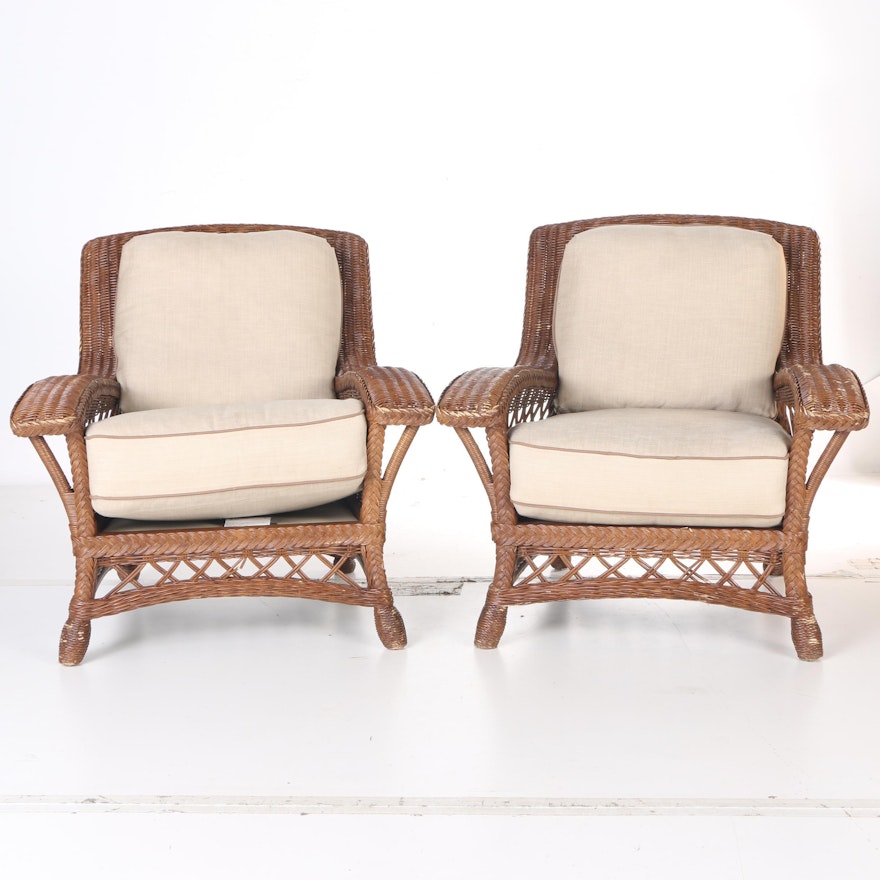 Lane Venture Excursions Wicker Club Chairs