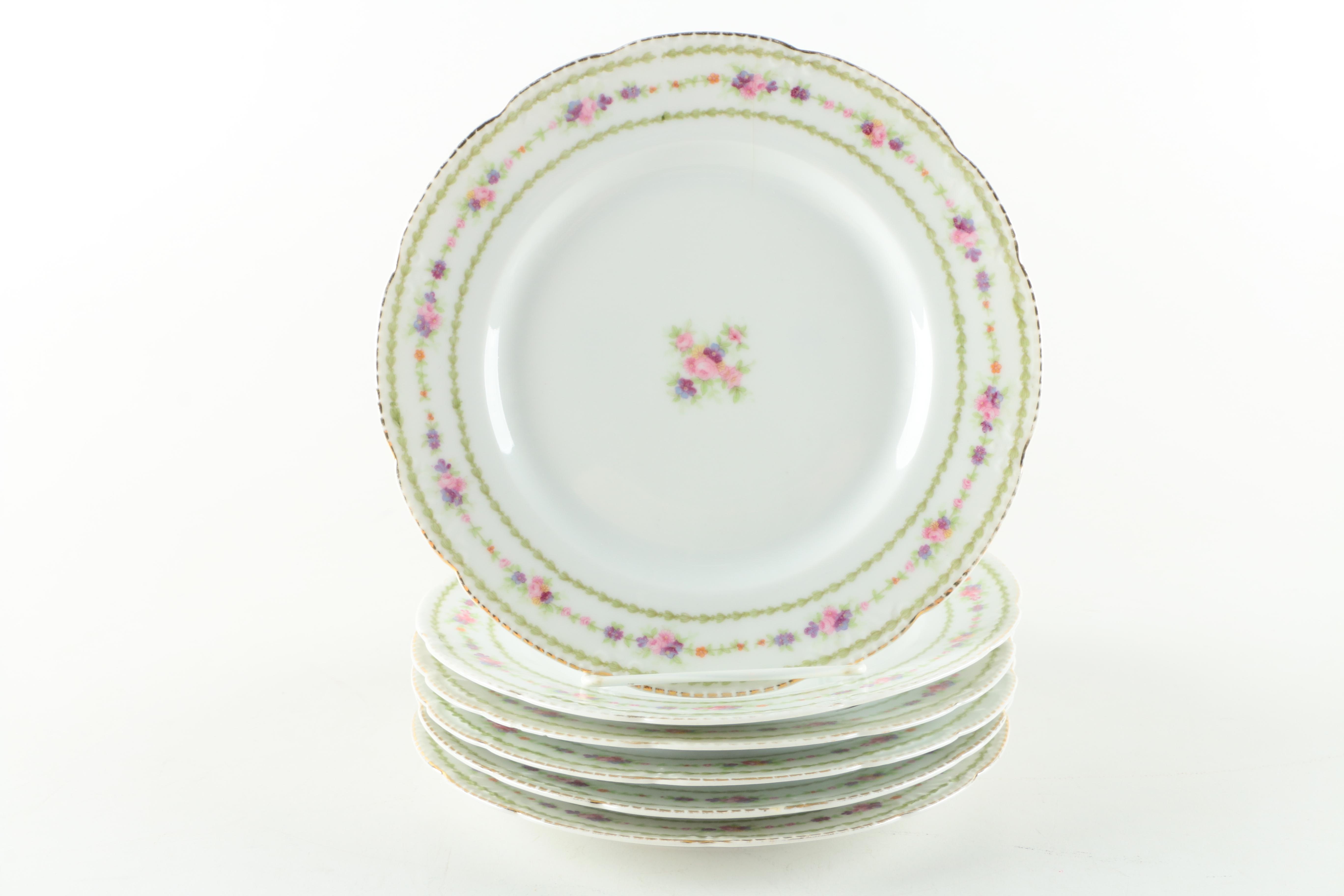 Antique Bassett Limoges Porcelain Cream Soup Bowls