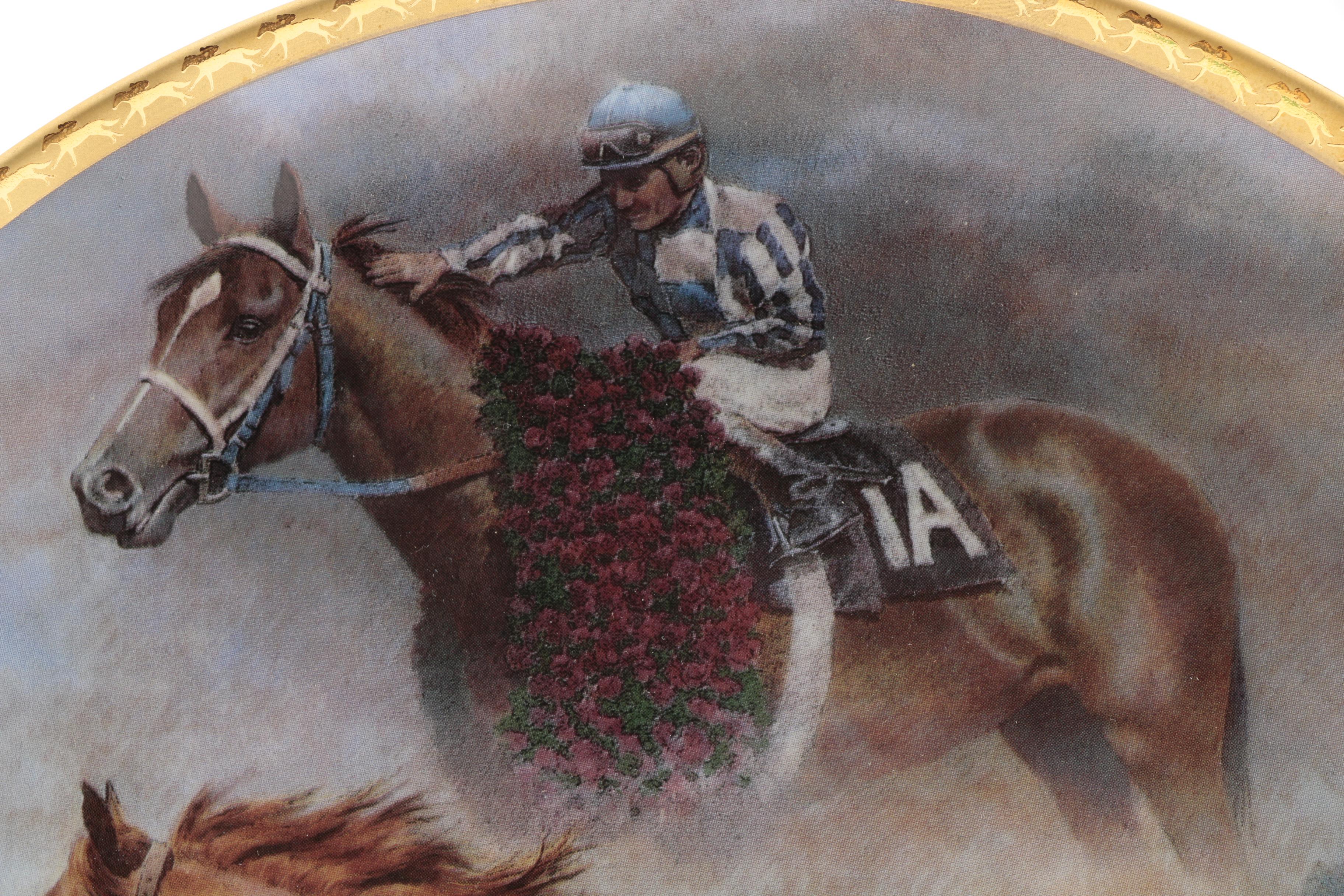 Limited Edition Fred Stone "Final Tribute" Plate of Secretariat