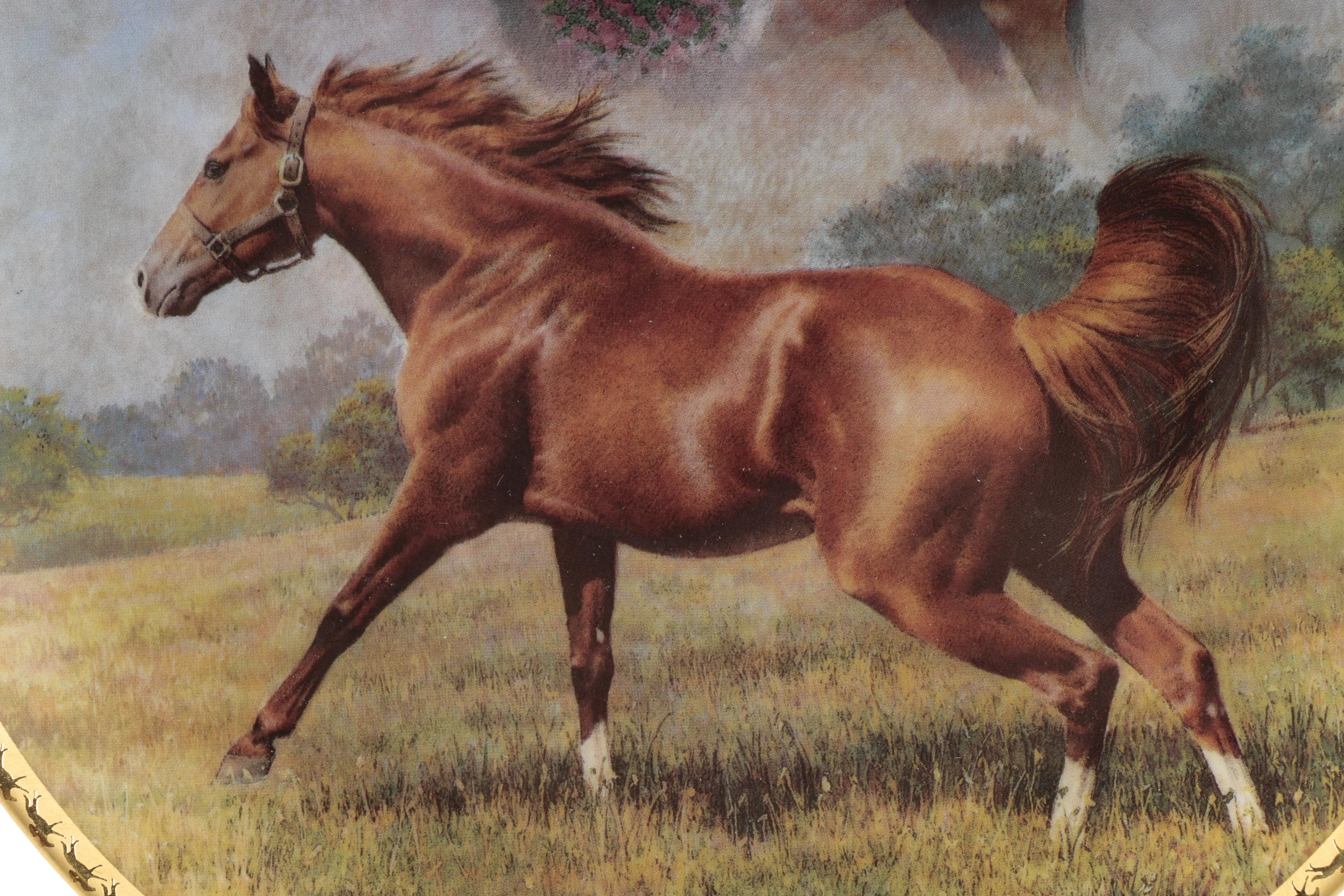 Limited Edition Fred Stone "Final Tribute" Plate of Secretariat