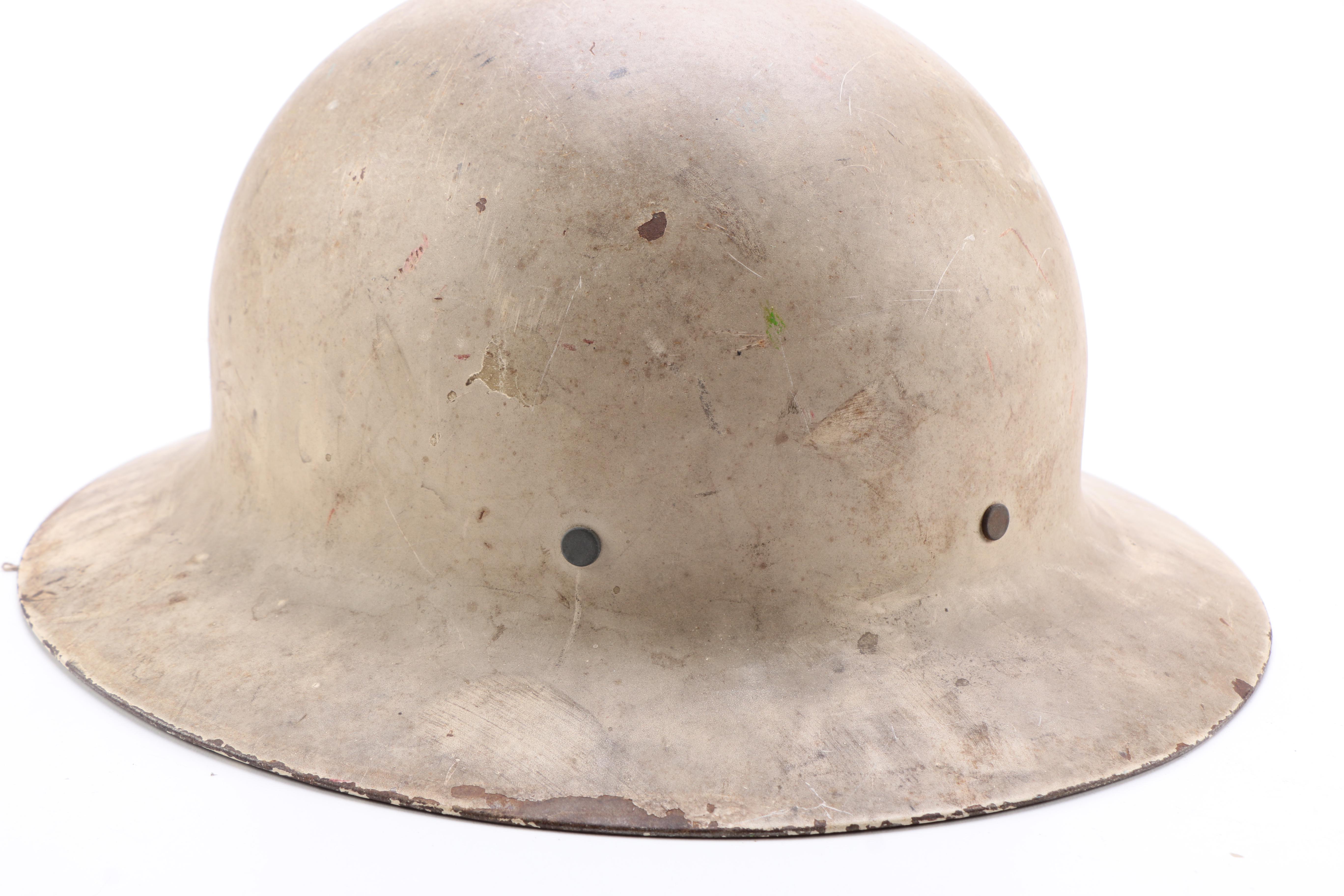 World War II Steel Office of Civil Defense Helmet