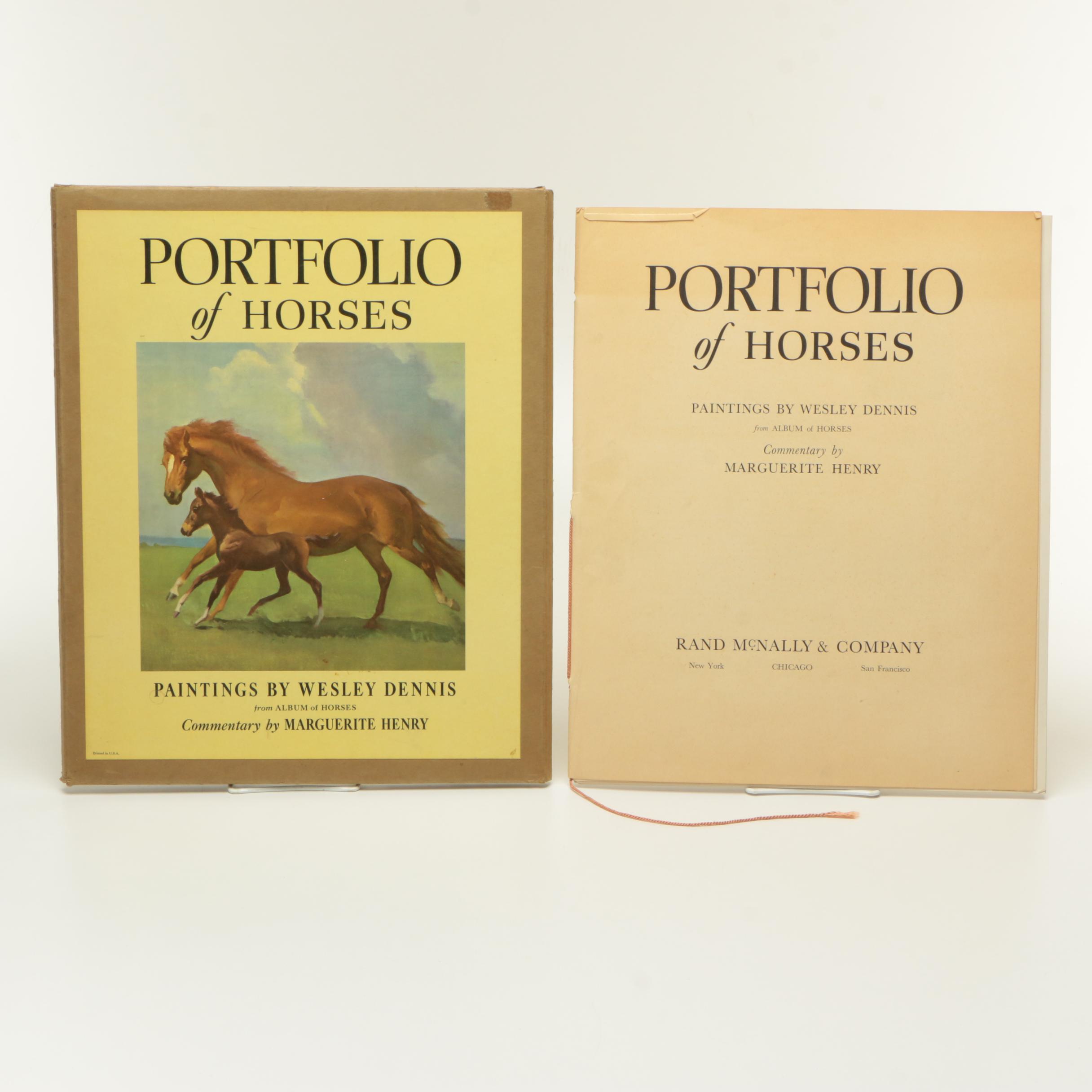 Wesley Dennis Offset Lithographs After "Portfolio of Horses"