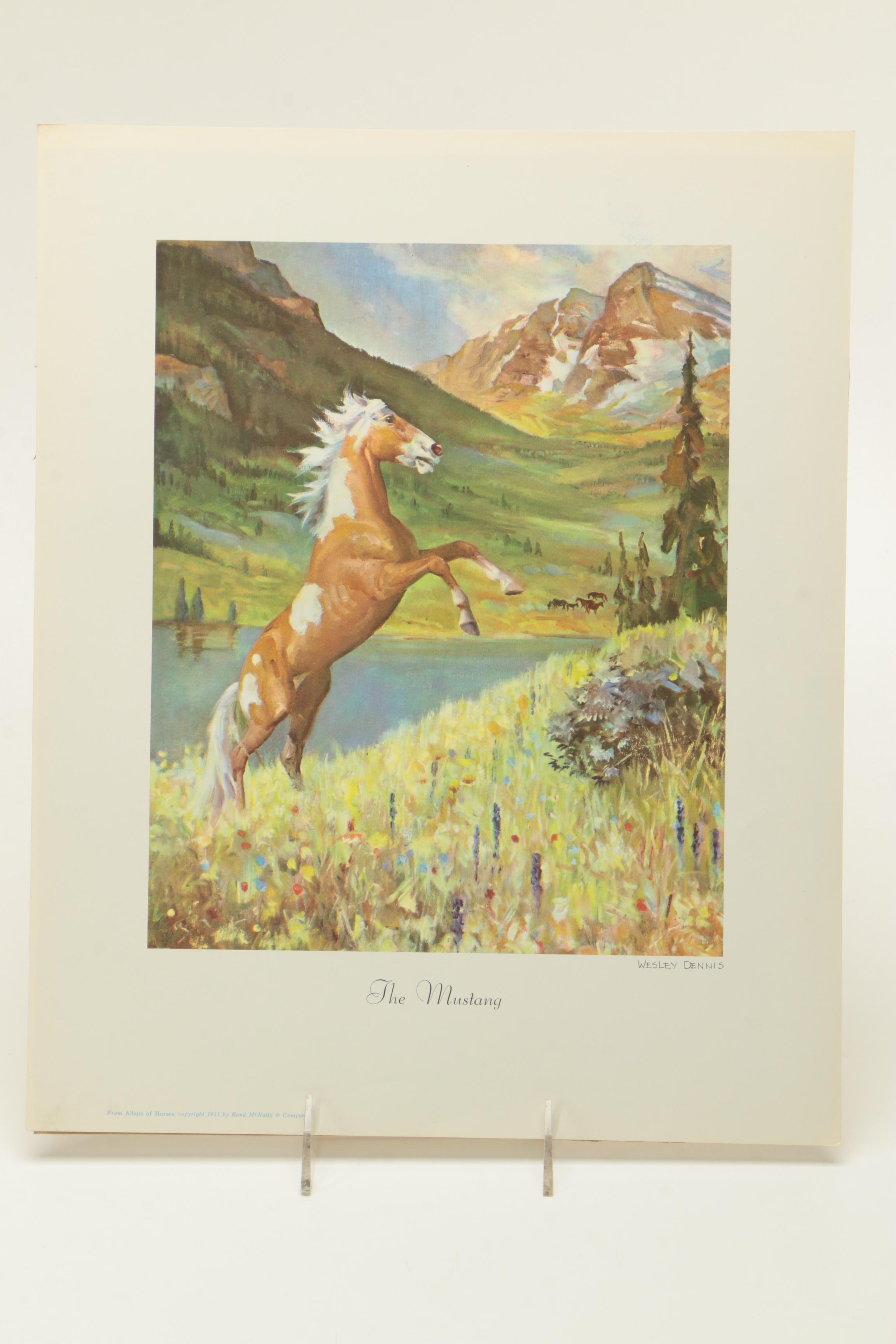 Wesley Dennis Offset Lithographs After "Portfolio of Horses"