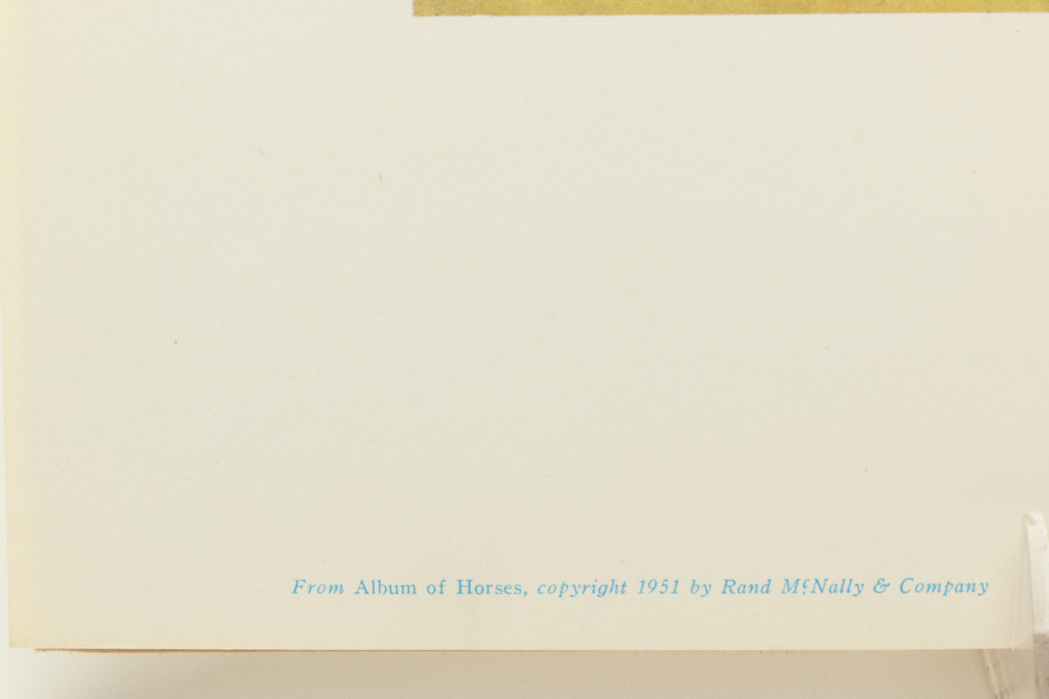 Wesley Dennis Offset Lithographs After "Portfolio of Horses"