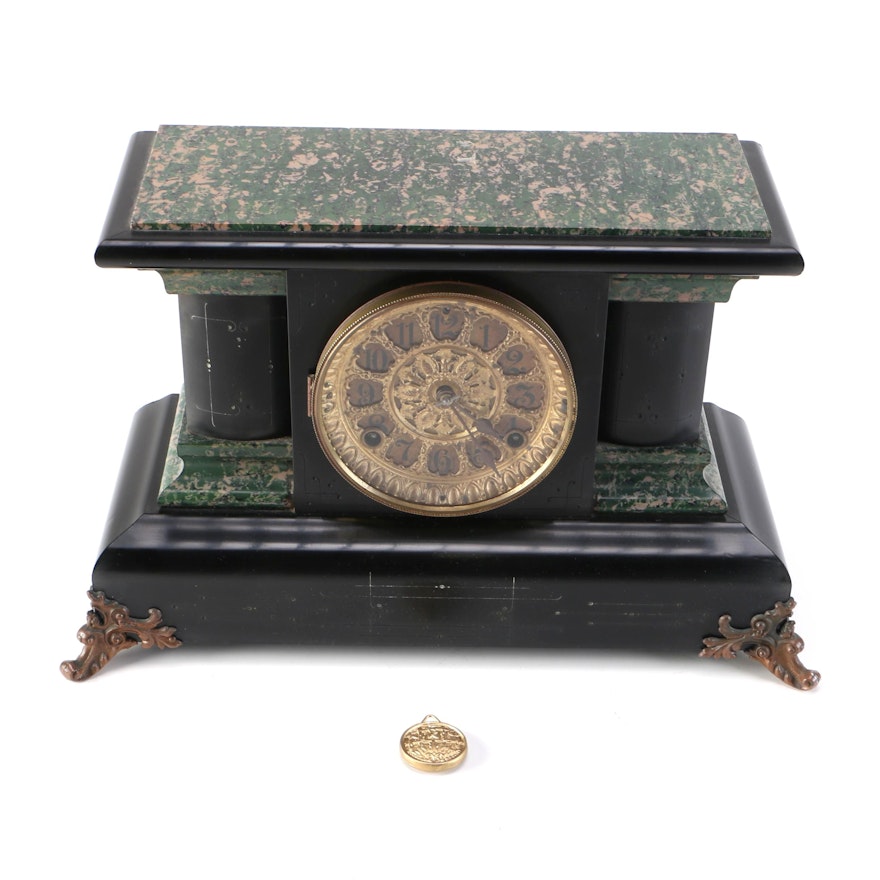 Seth Thomas Adamantine Mantle Clock Patented Sept. 7, 1880