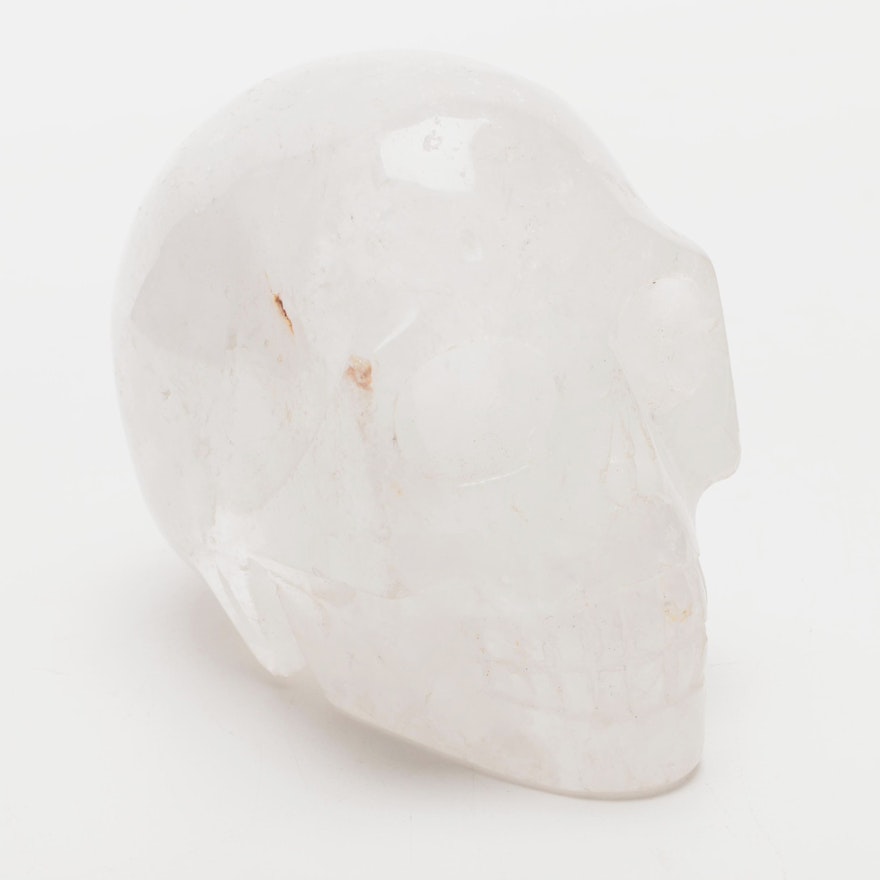 Carved Quartz Skull