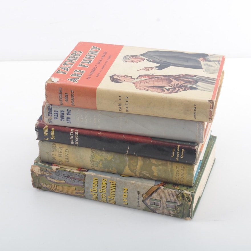 Vintage Books Including 1942 First Edition "And Green Grass Grows All Around" by Marguerite Lyon