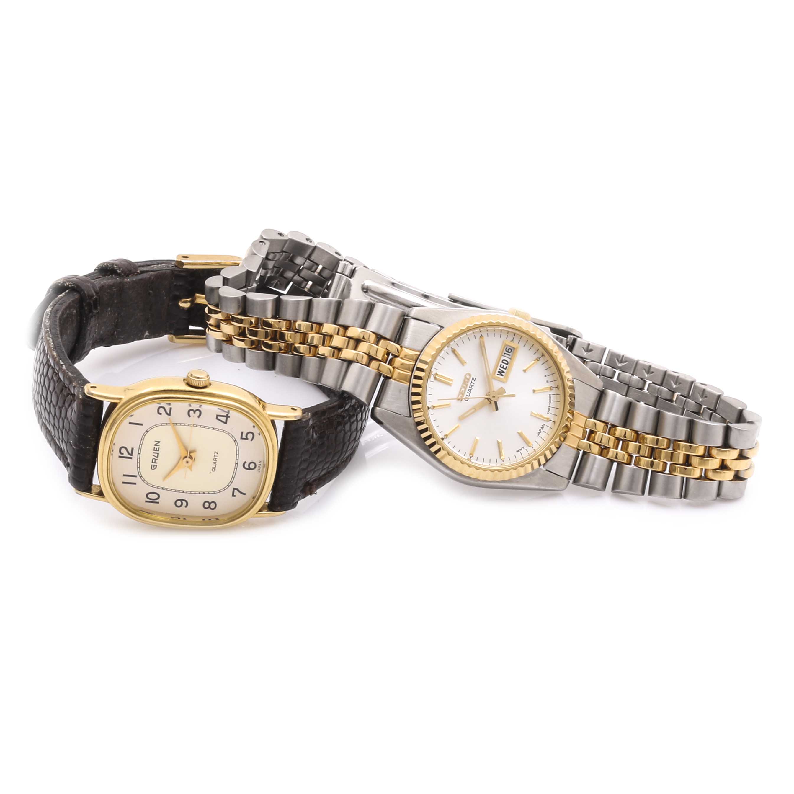 Gruen and Seiko Quartz Watches