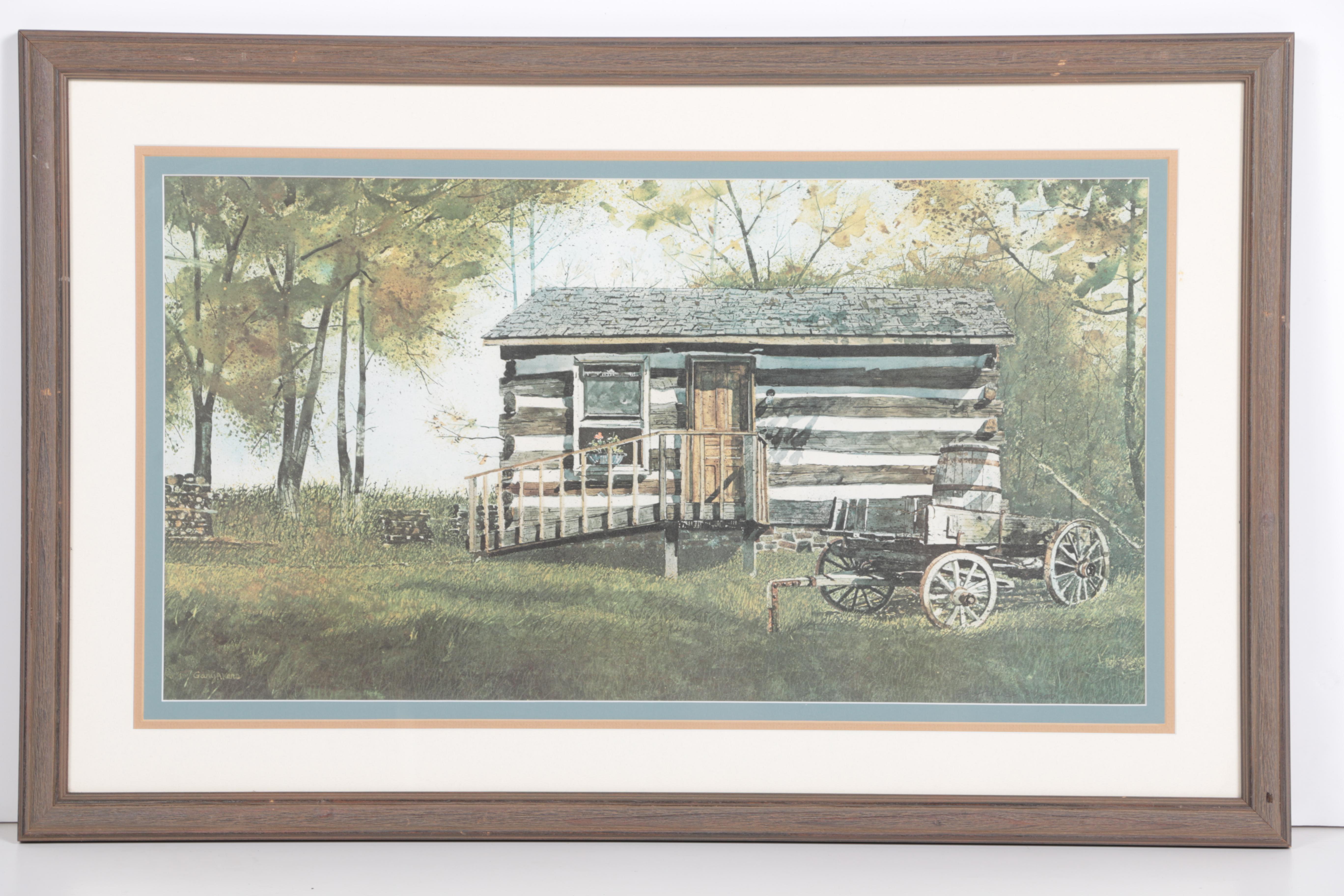 Gary Akers and John Aebi Offset Lithographs of Landscapes