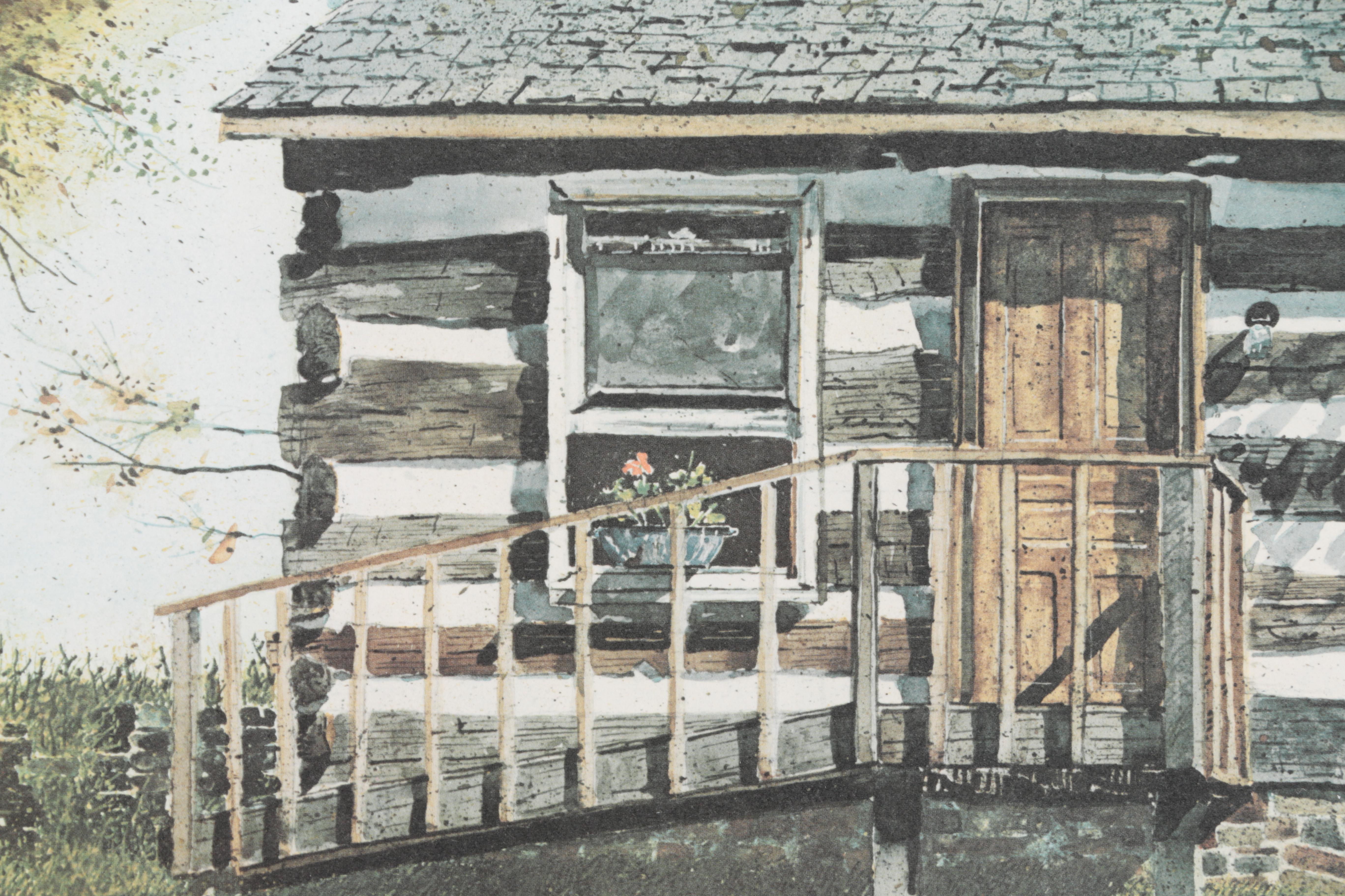 Gary Akers and John Aebi Offset Lithographs of Landscapes