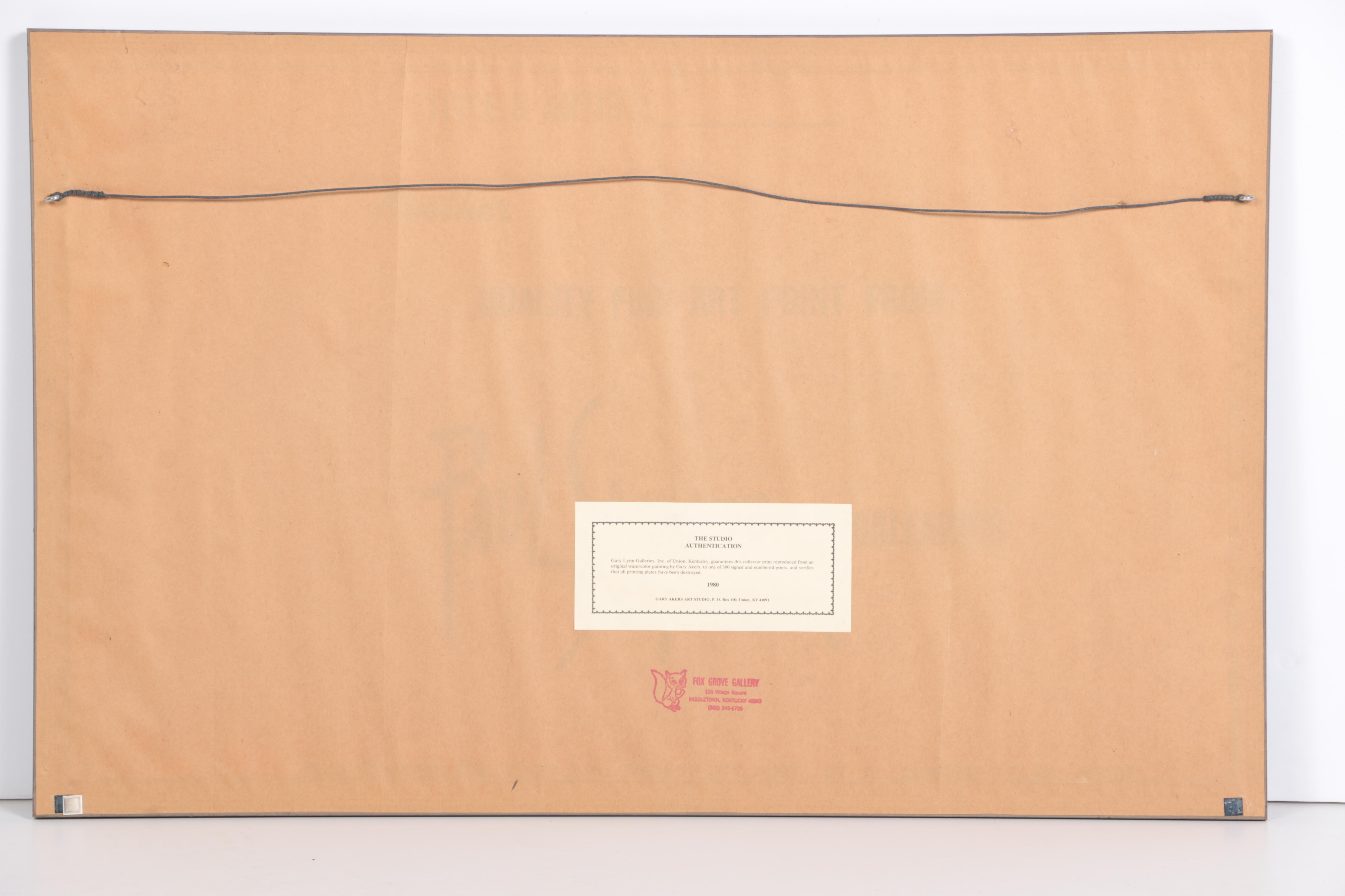 Gary Akers and John Aebi Offset Lithographs of Landscapes