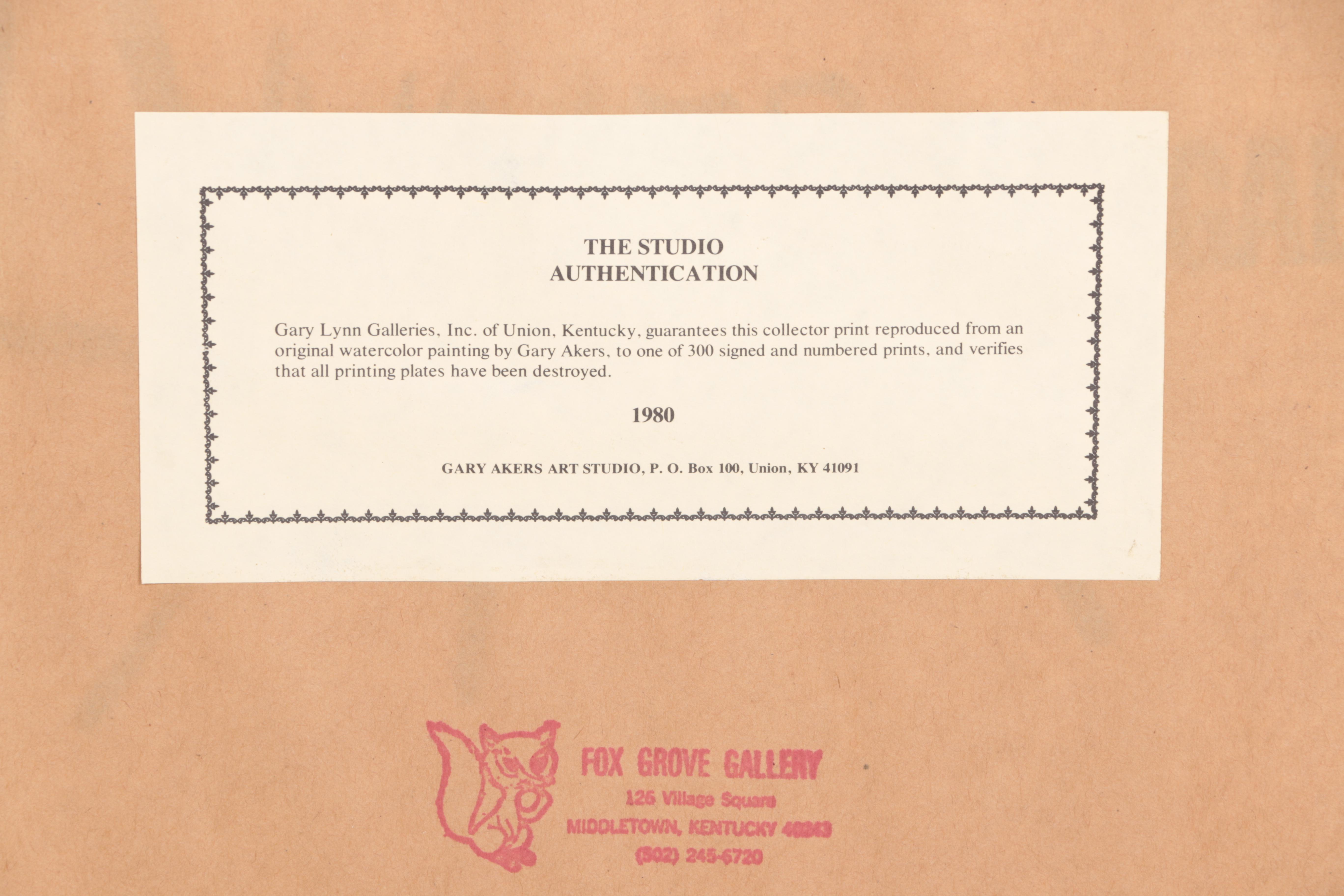 Gary Akers and John Aebi Offset Lithographs of Landscapes