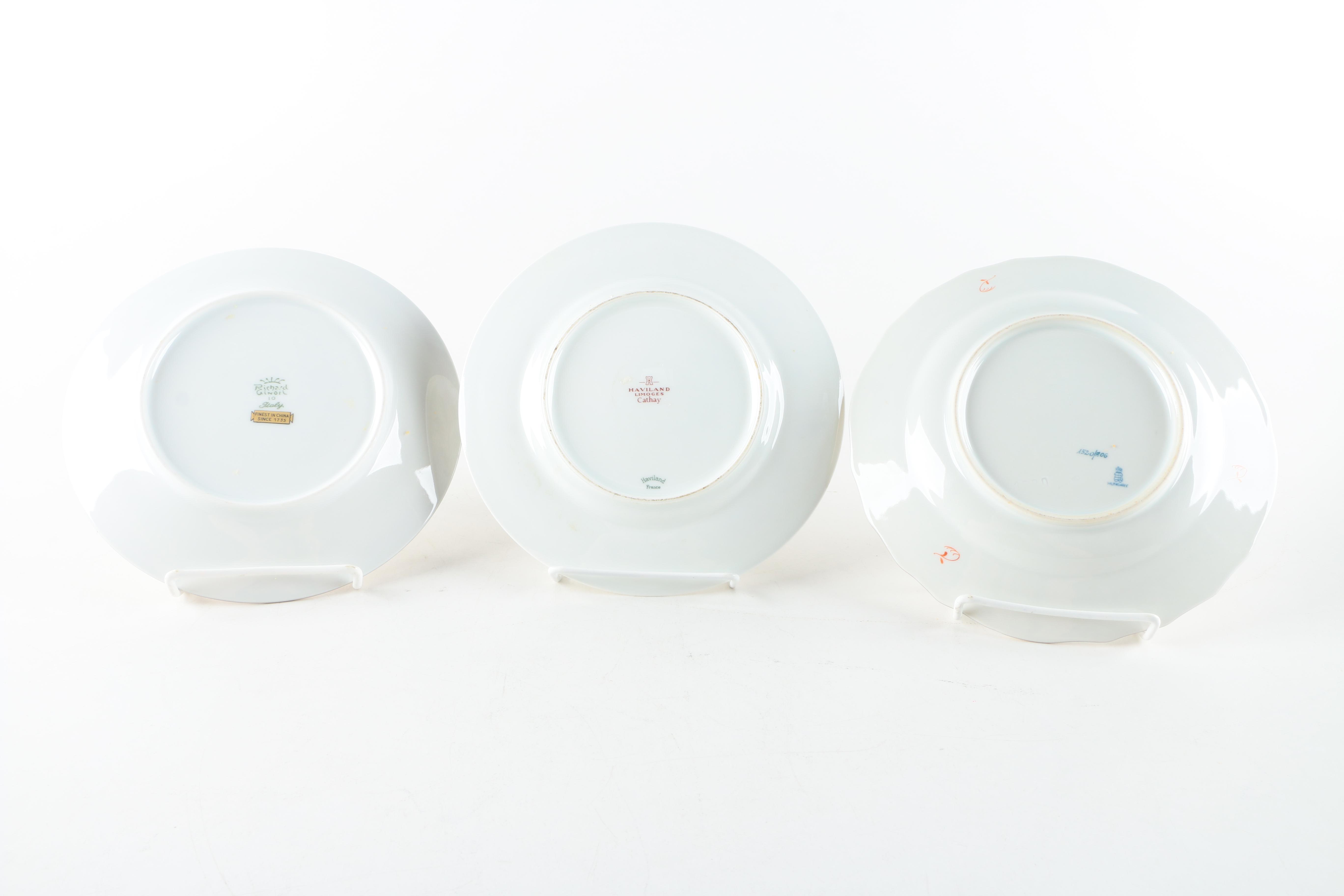Assorted Porcelain Plates Including Herend "Chinese Bouquet"
