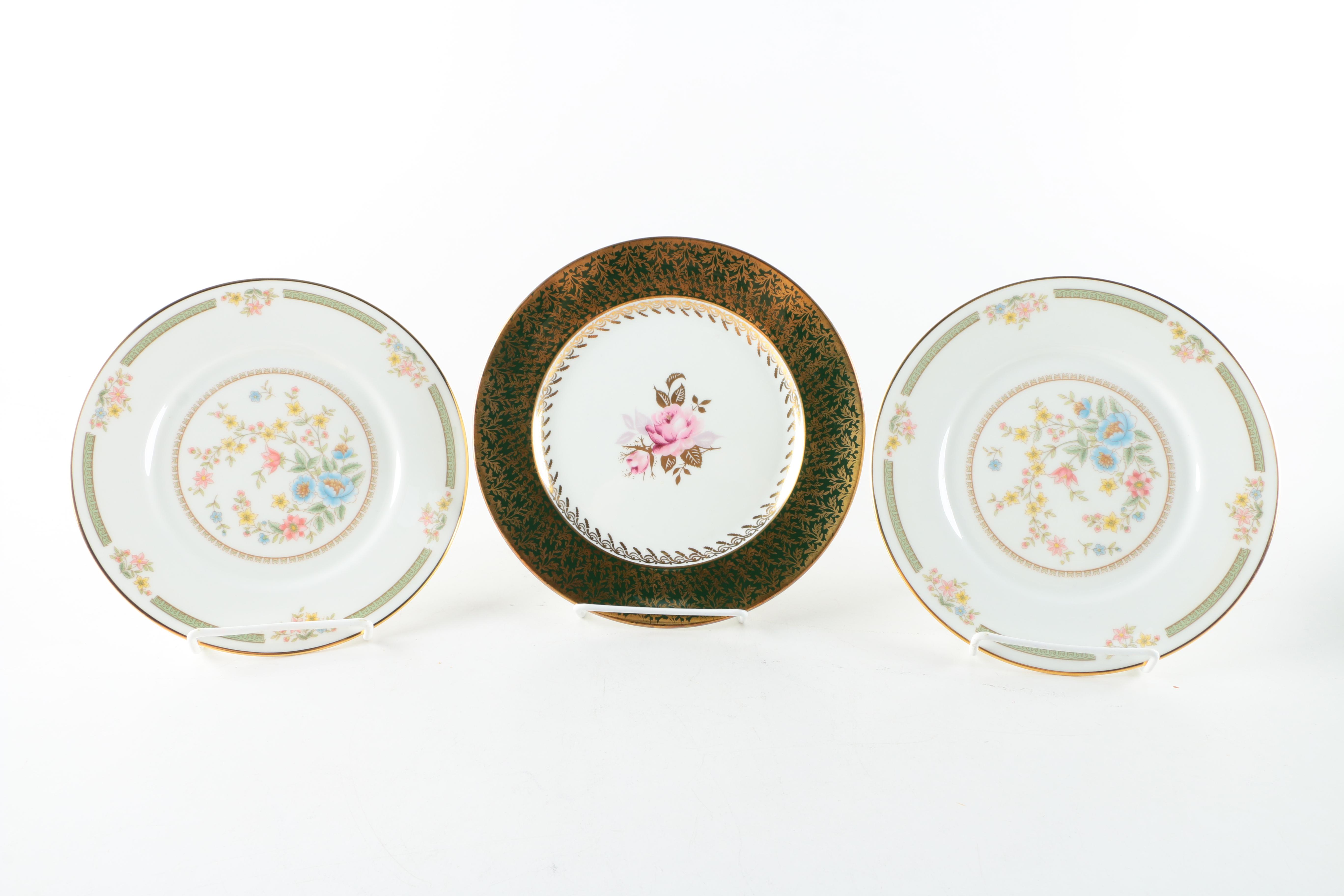 Assorted Porcelain Plates Including Herend "Chinese Bouquet"