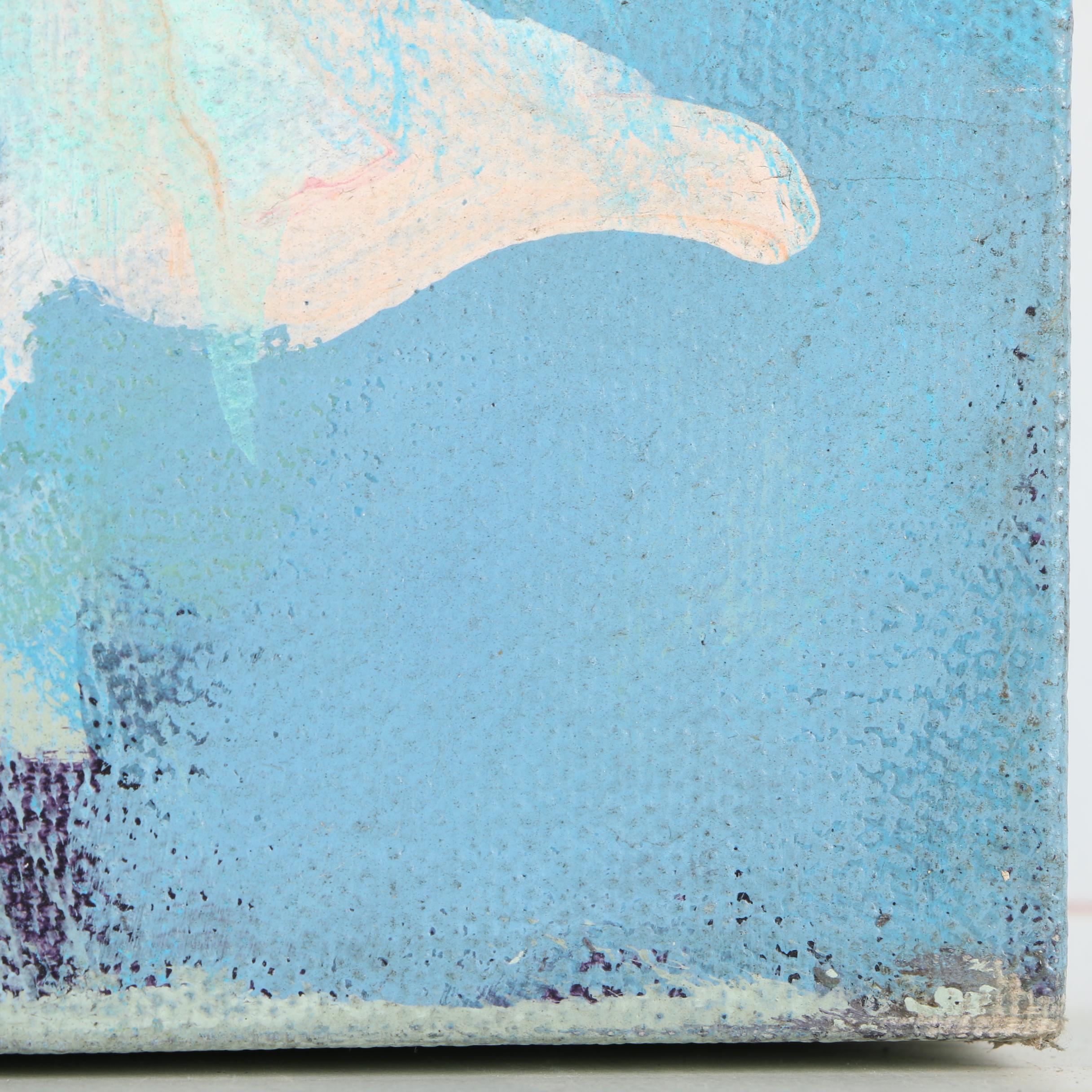 Lorraine Christensen Oil Painting on Canvas of Two Parrots