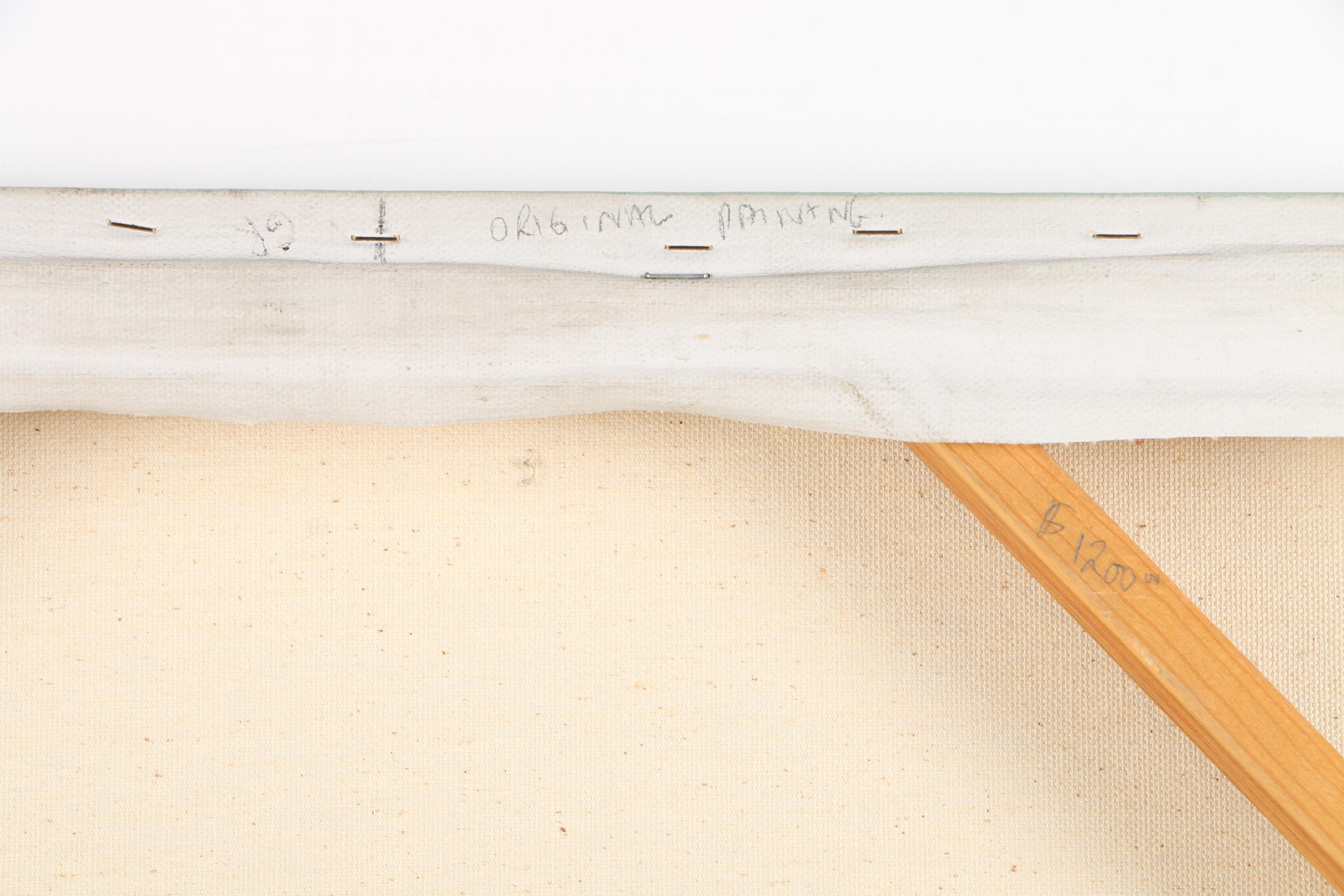 Lorraine Christensen Oil Painting on Canvas of Two Parrots