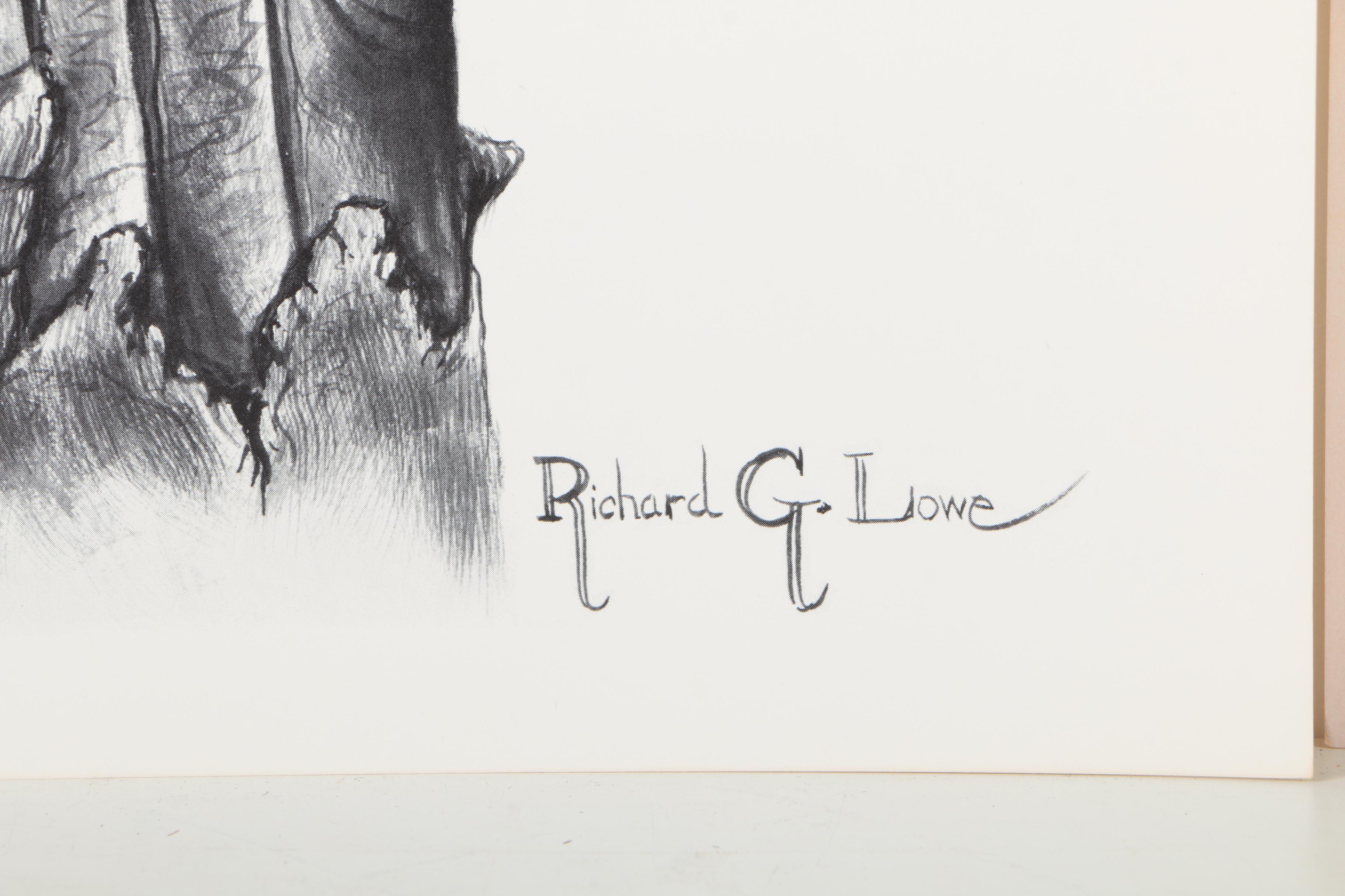 Offset Lithographs After Richard G Lowe's Drawings of Animals