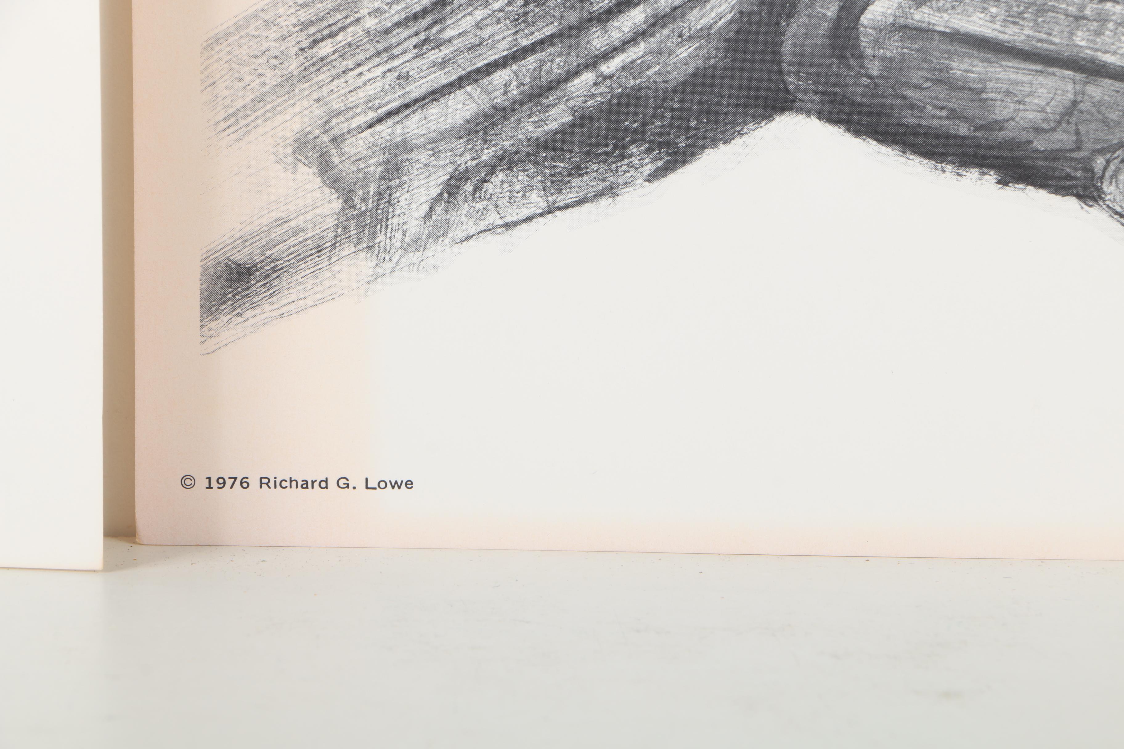 Offset Lithographs After Richard G Lowe's Drawings of Animals