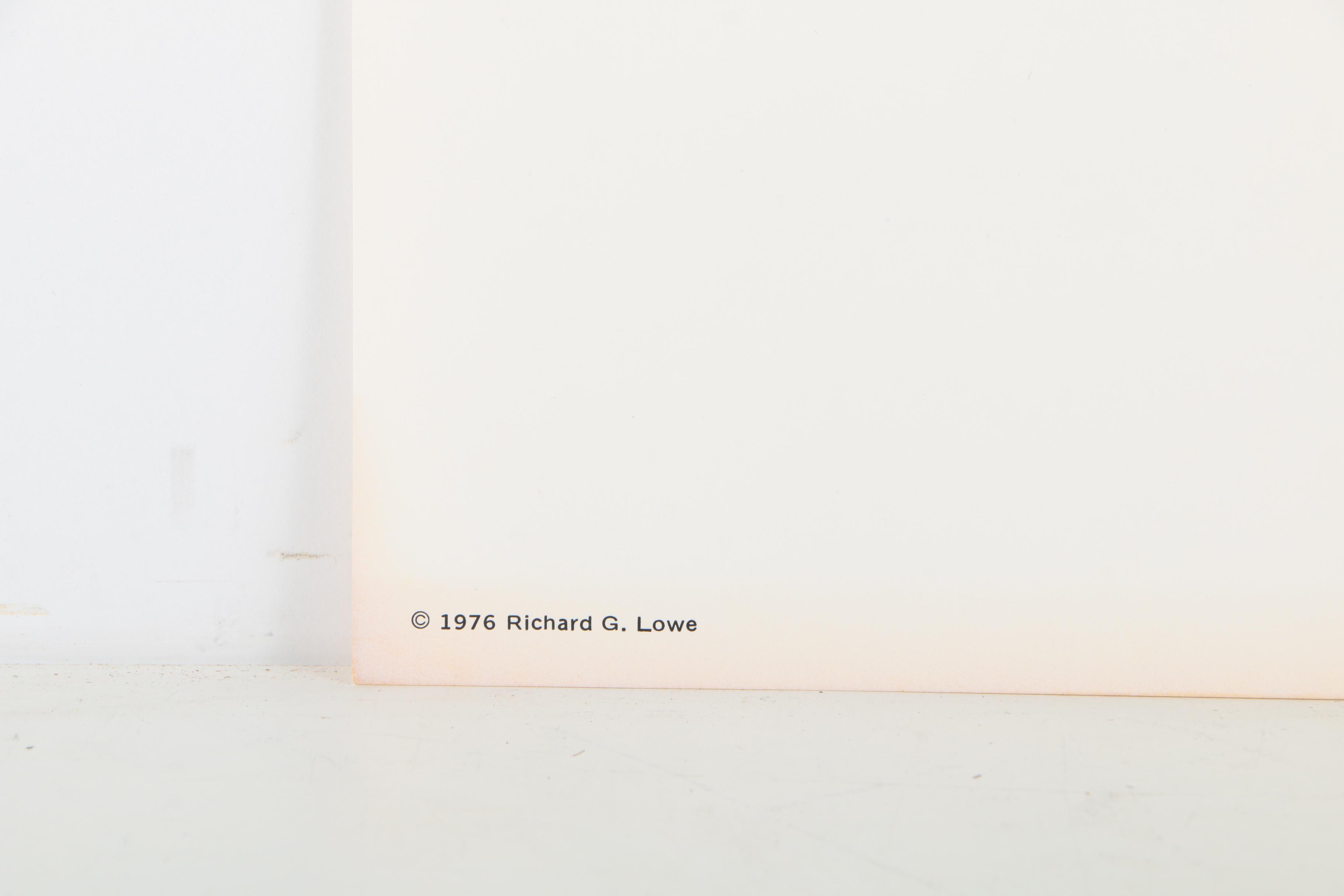 Offset Lithographs After Richard G Lowe's Drawings of Animals