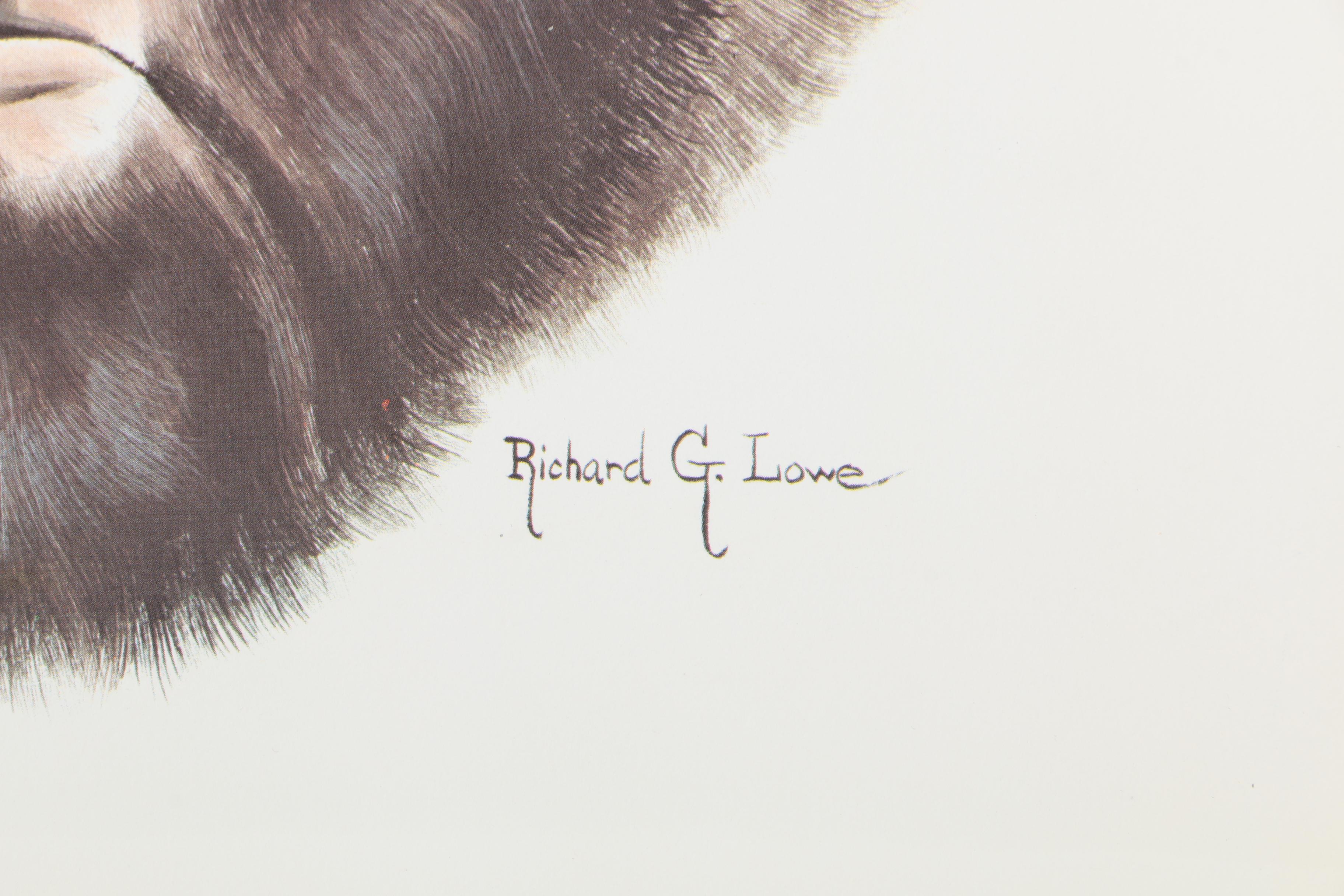 Offset Lithographs After Richard G Lowe's Drawings of Animals