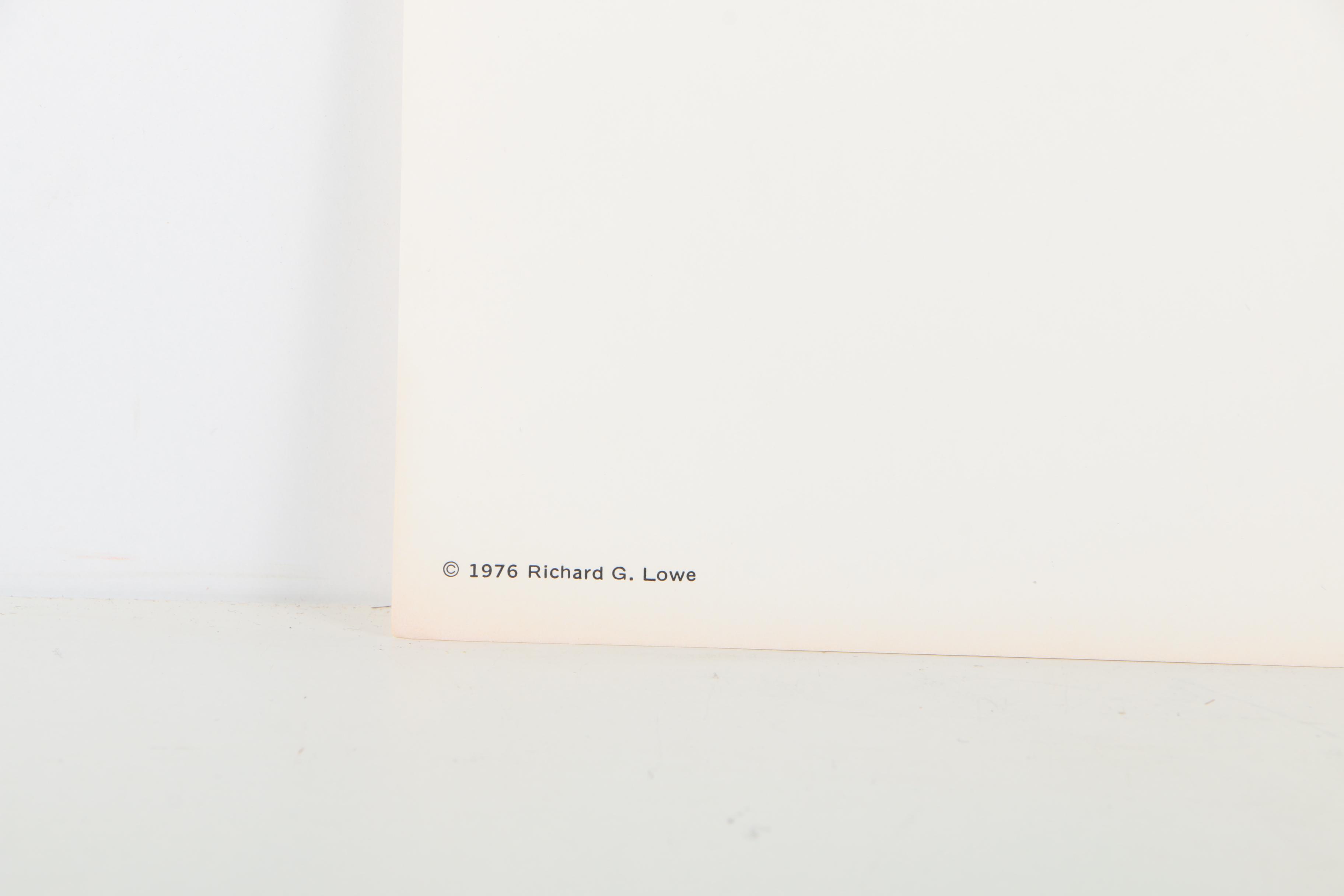 Offset Lithographs After Richard G Lowe's Drawings of Animals