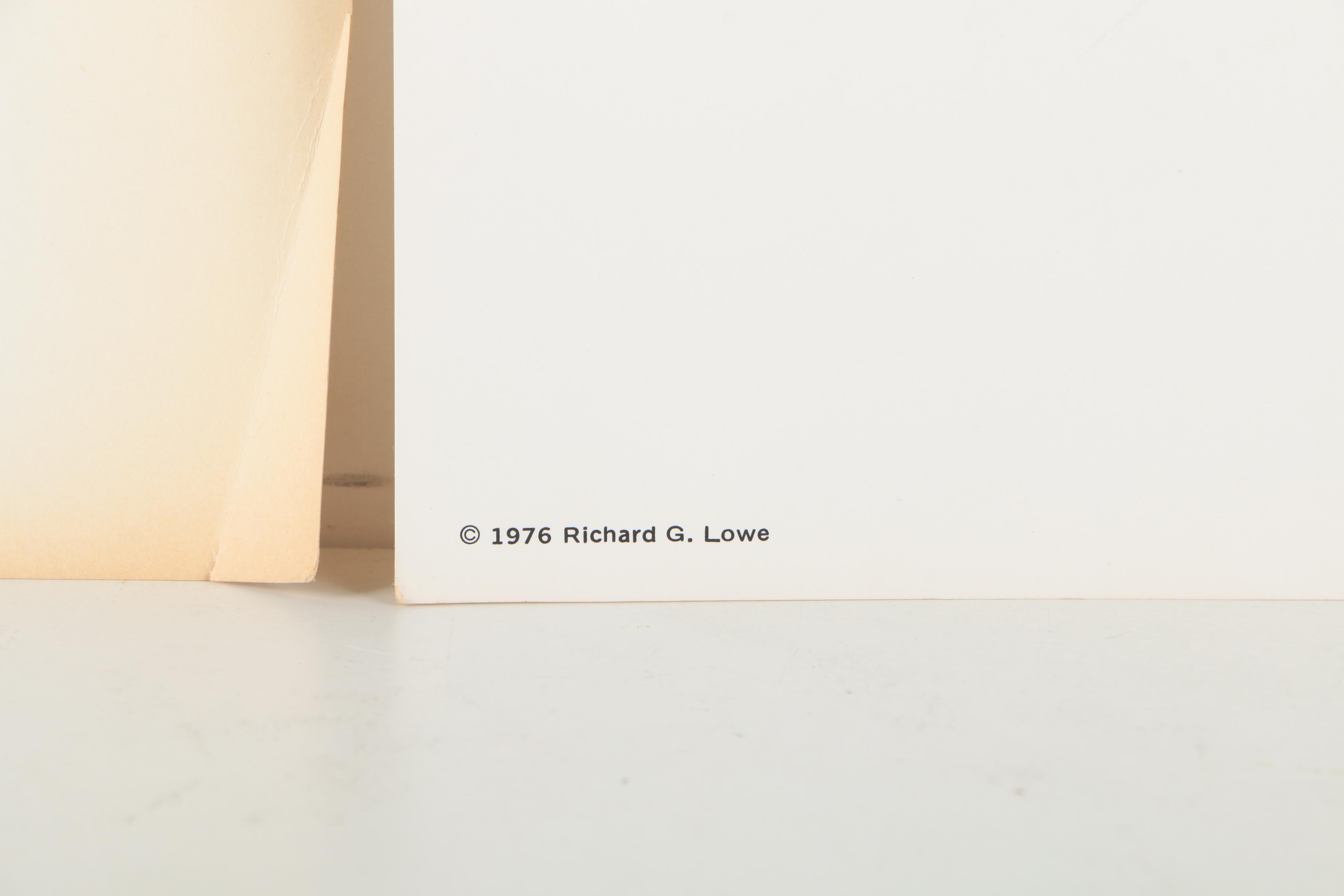 Offset Lithographs After Richard G Lowe's Drawings of Animals