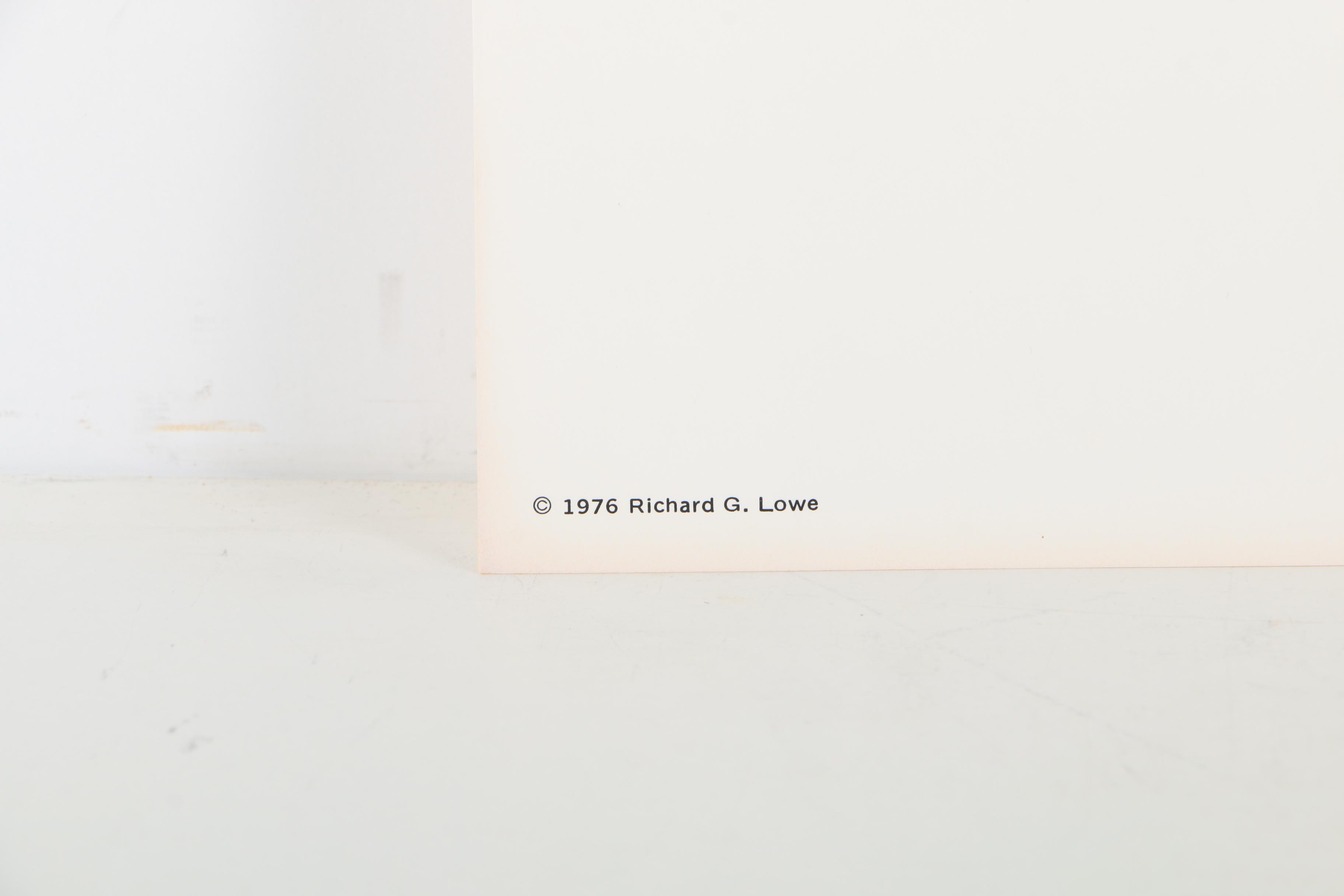 Offset Lithographs After Richard G Lowe's Drawings of Animals