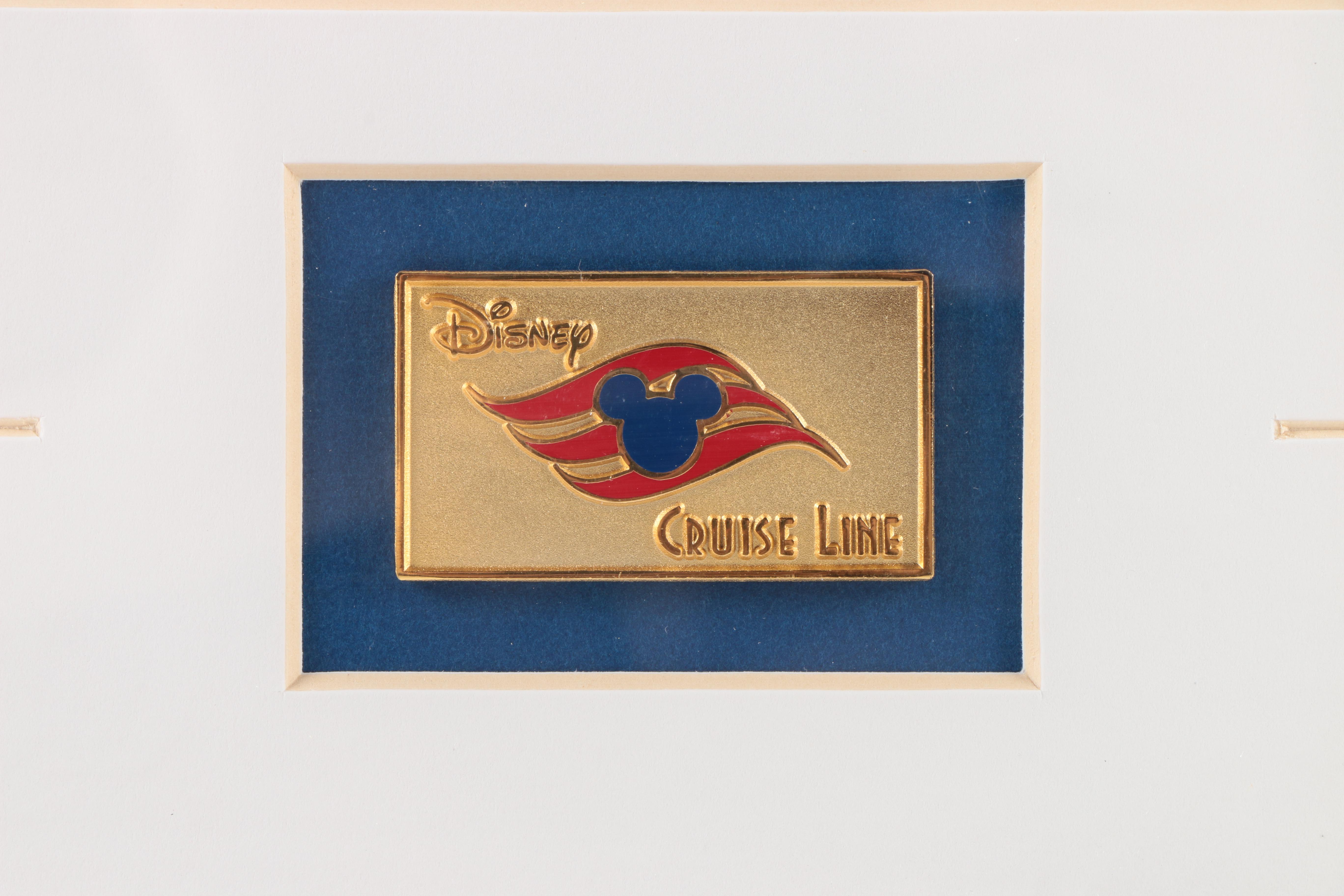 Limited Edition Offset Lithograph of Deck Plans for the "Disney Wonder" Cruise Ship