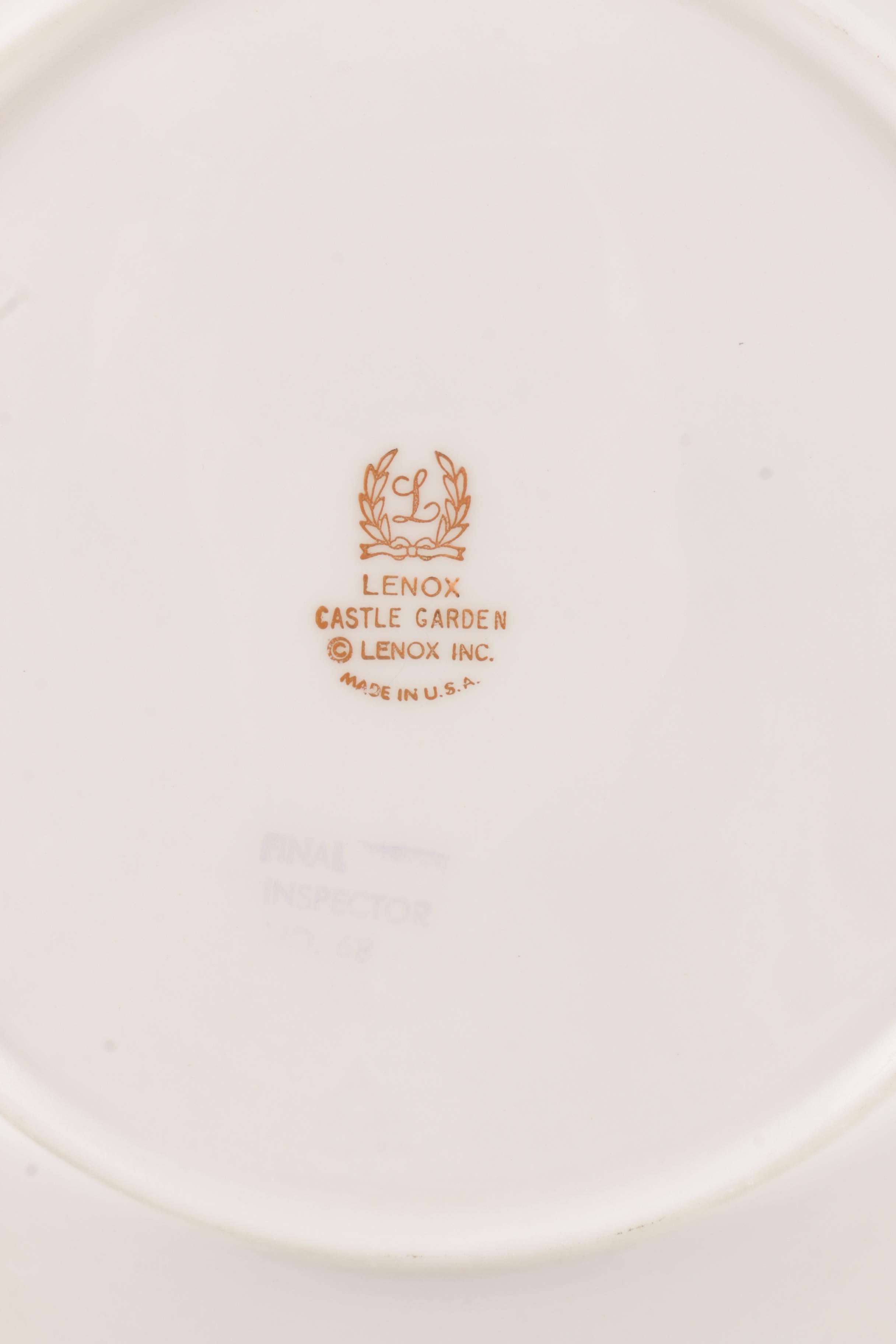 Assorted Gilt Rim Lenox Porcelain Plates