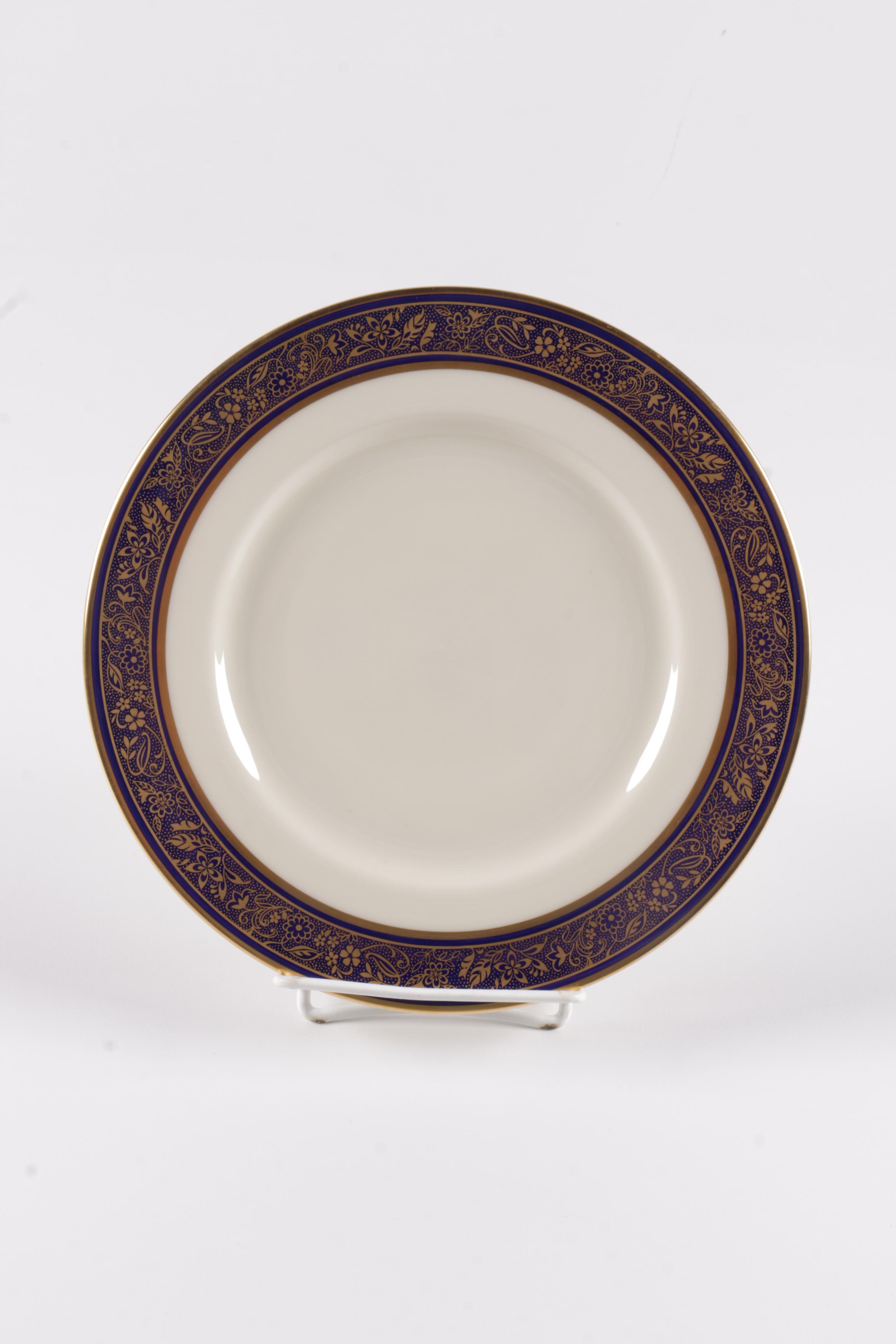 Assorted Gilt Rim Lenox Porcelain Plates