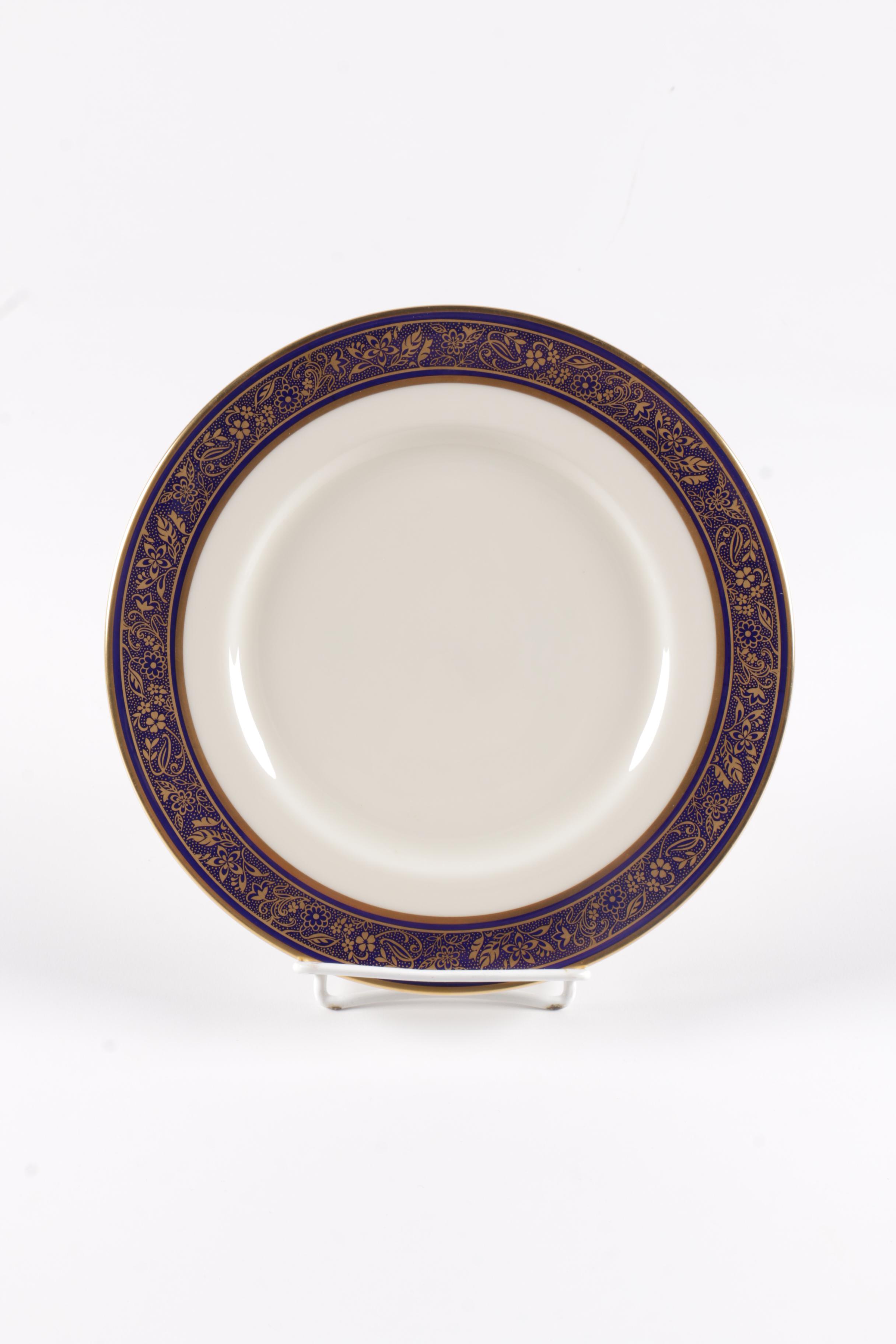 Assorted Gilt Rim Lenox Porcelain Plates