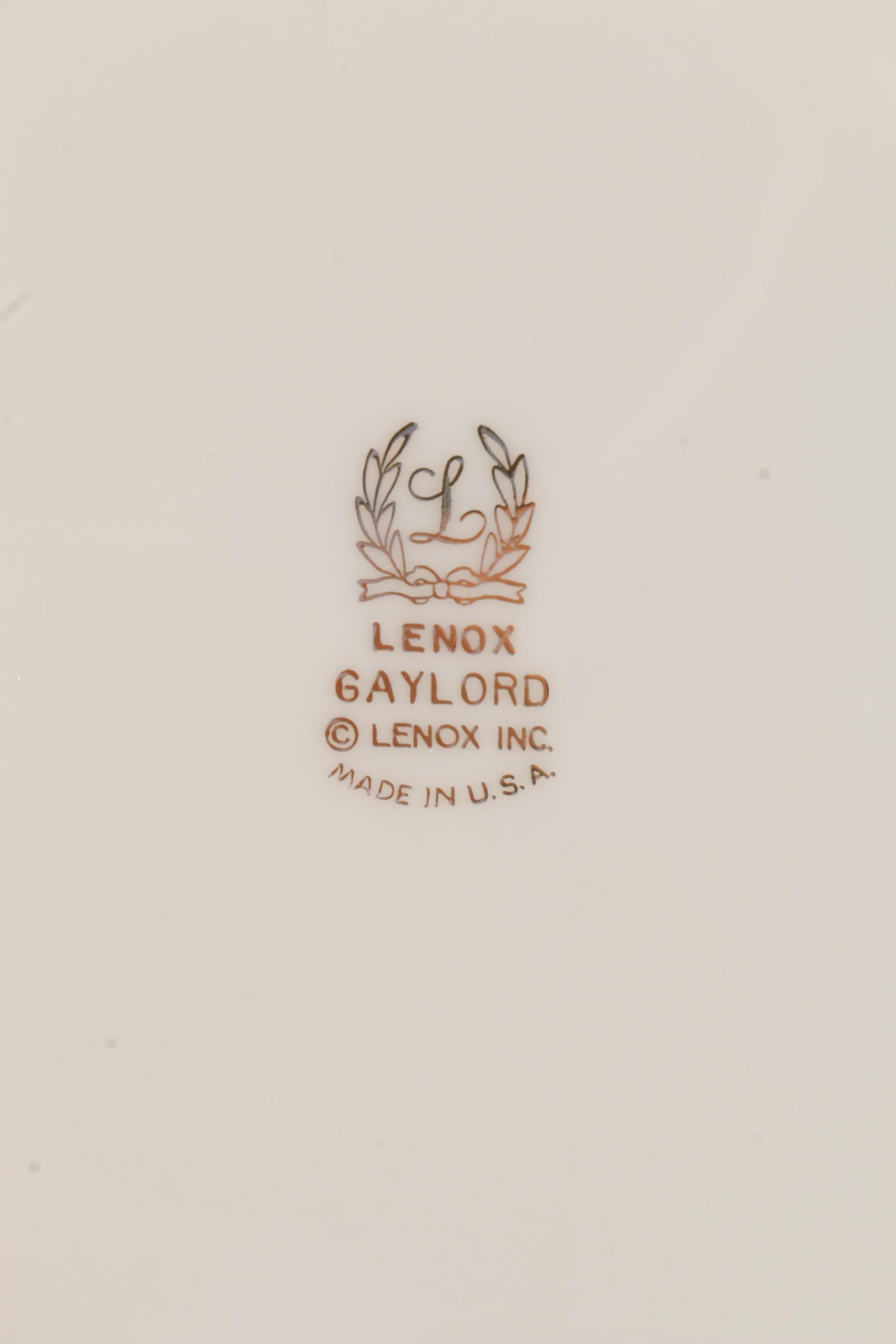 Assorted Gilt Rim Lenox Porcelain Plates