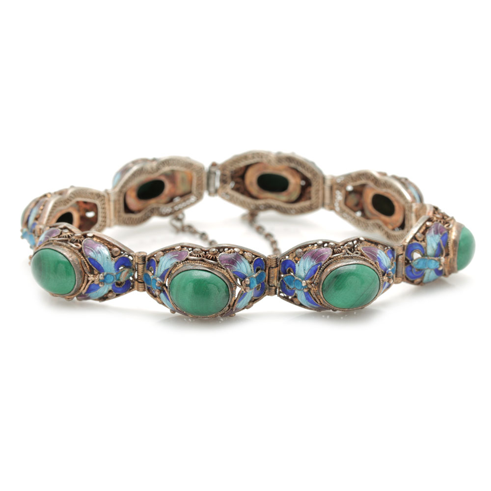Sterling Silver Chinese Export Bracelet