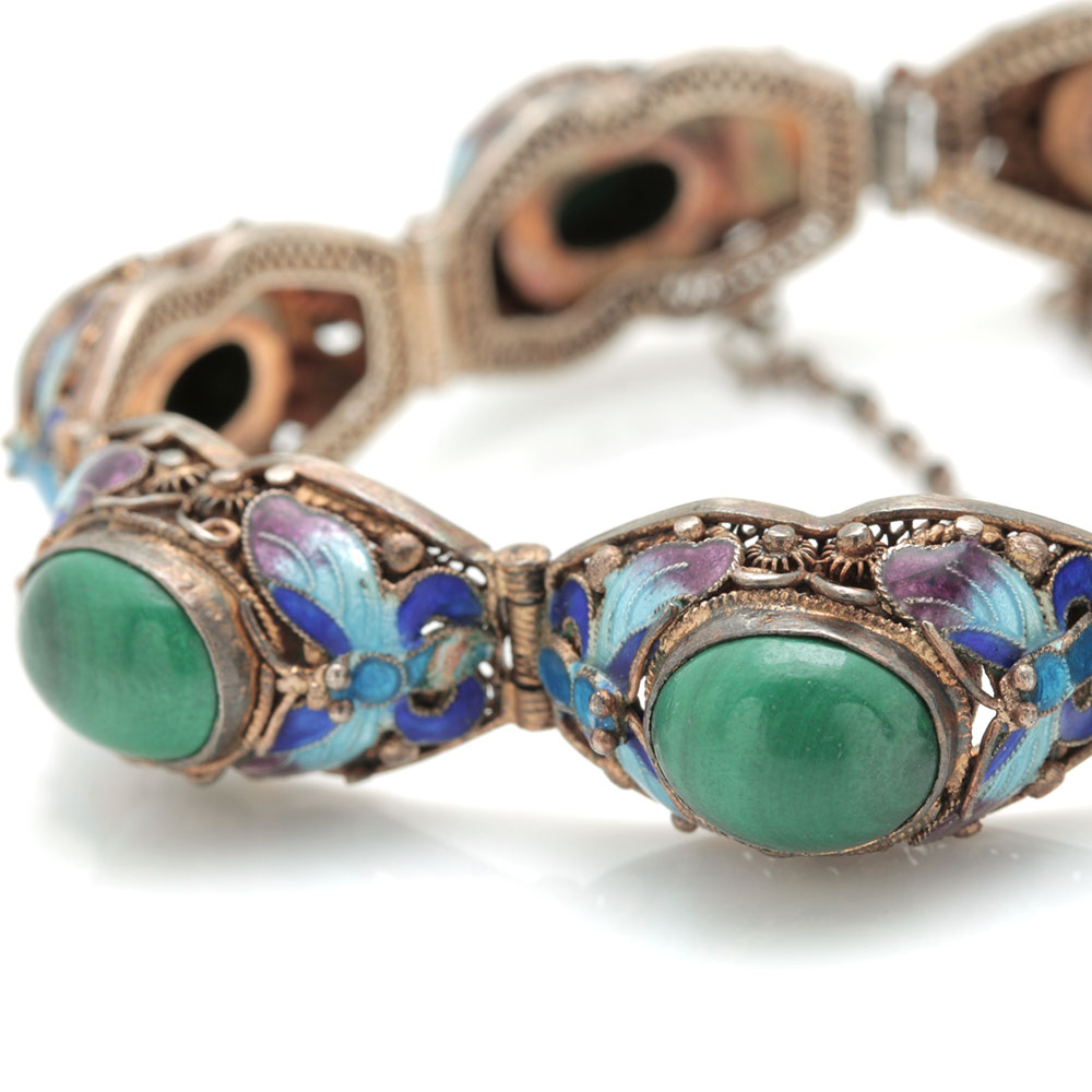 Sterling Silver Chinese Export Bracelet