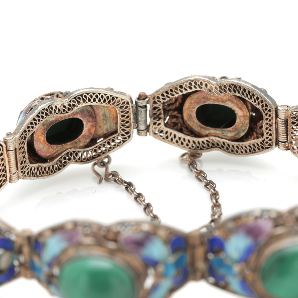Sterling Silver Chinese Export Bracelet