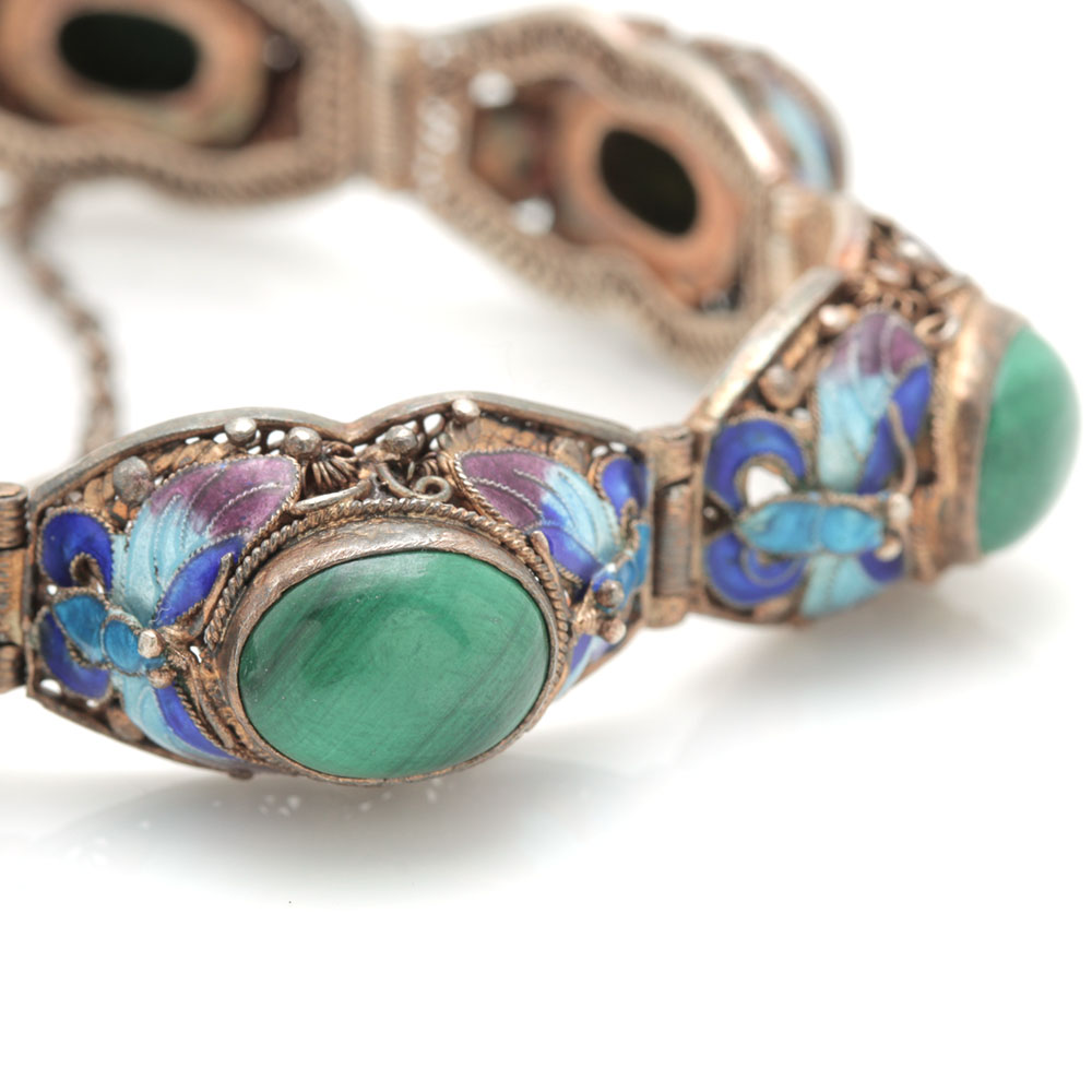 Sterling Silver Chinese Export Bracelet