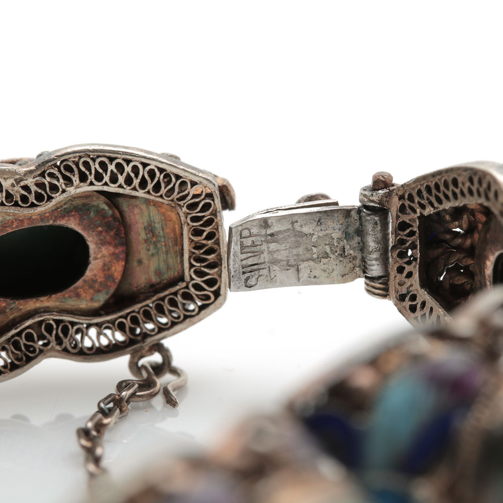 Sterling Silver Chinese Export Bracelet