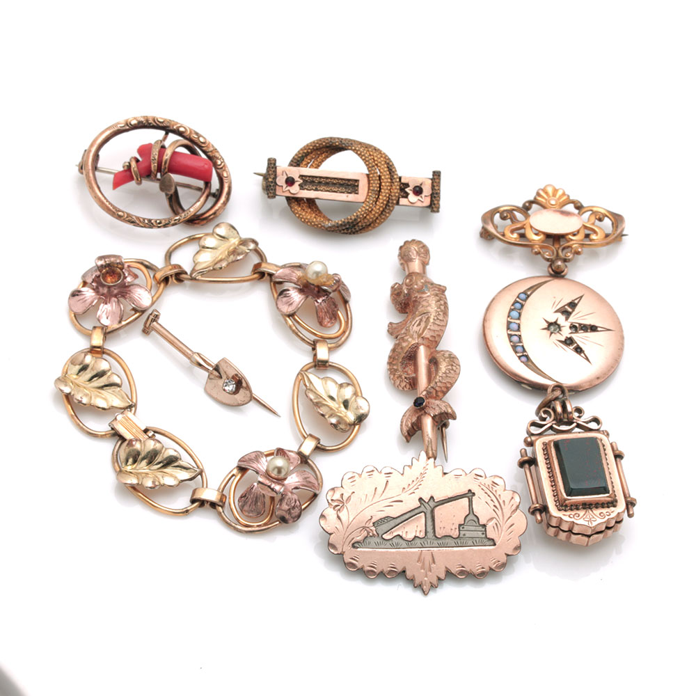 Assortment of Gold Plated Accessories