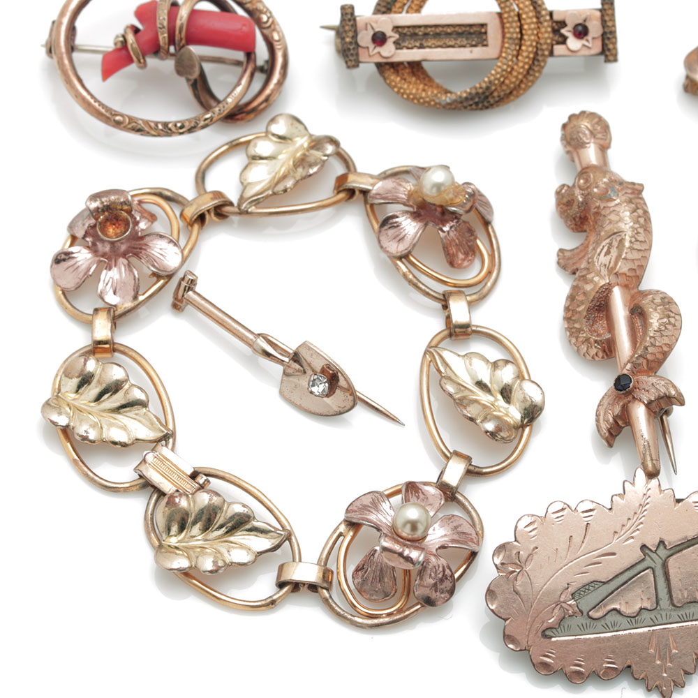 Assortment of Gold Plated Accessories
